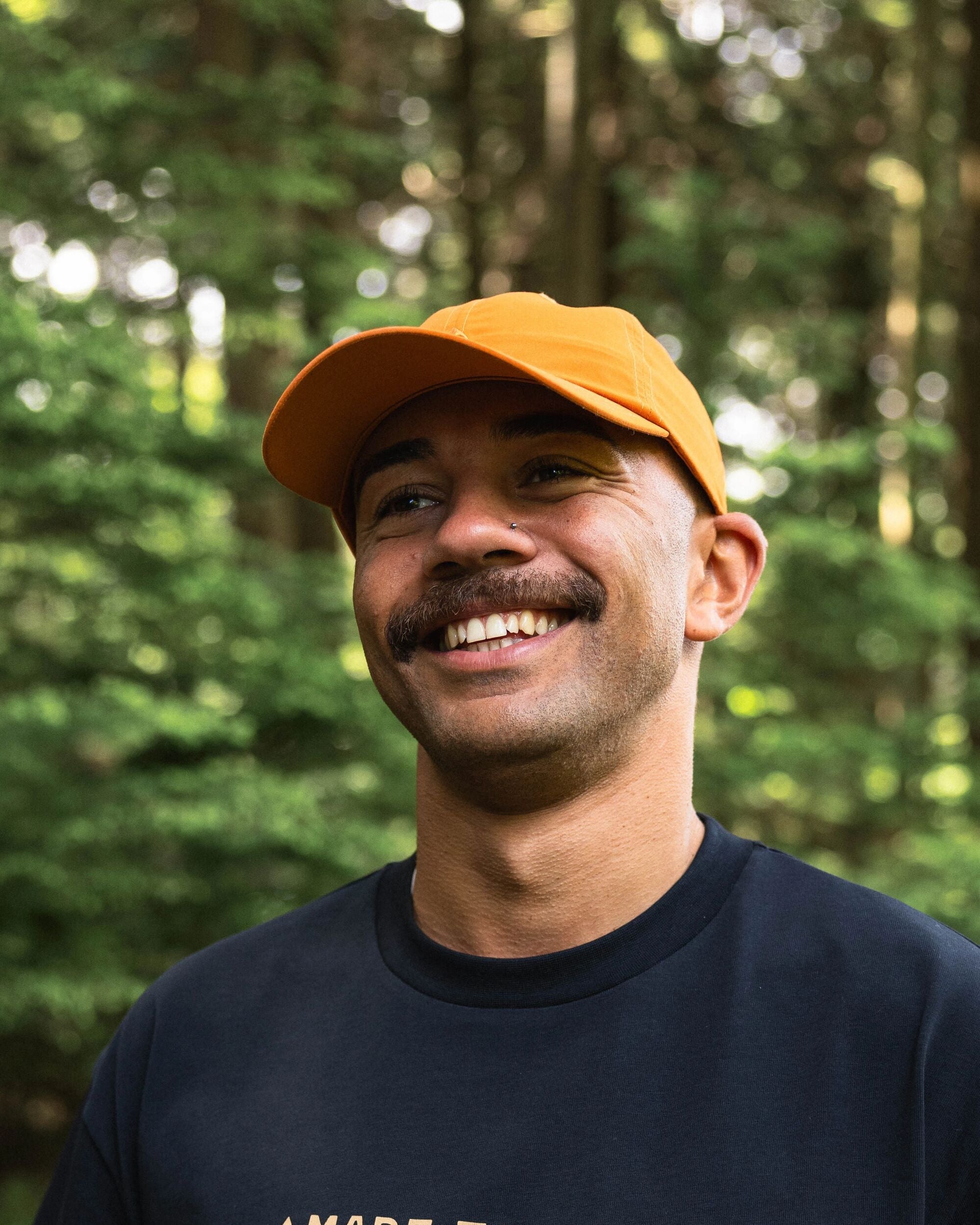 Classic Light Recycled 6 Panel Cap - Sunrise Orange