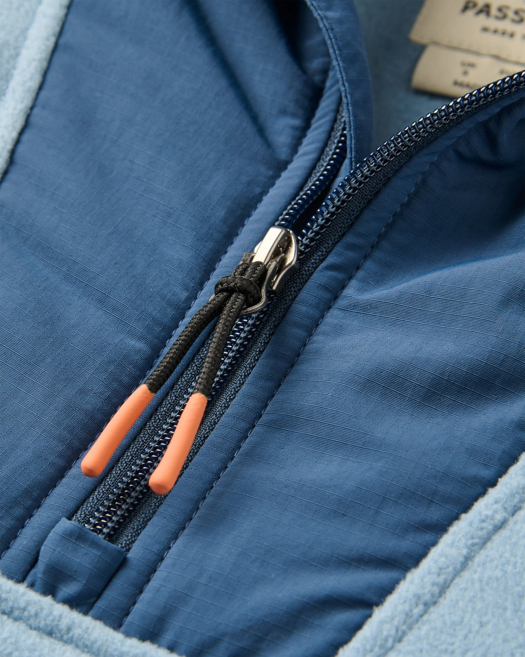 Alexander Recycled Hooded Polar Fleece - Faded Denim