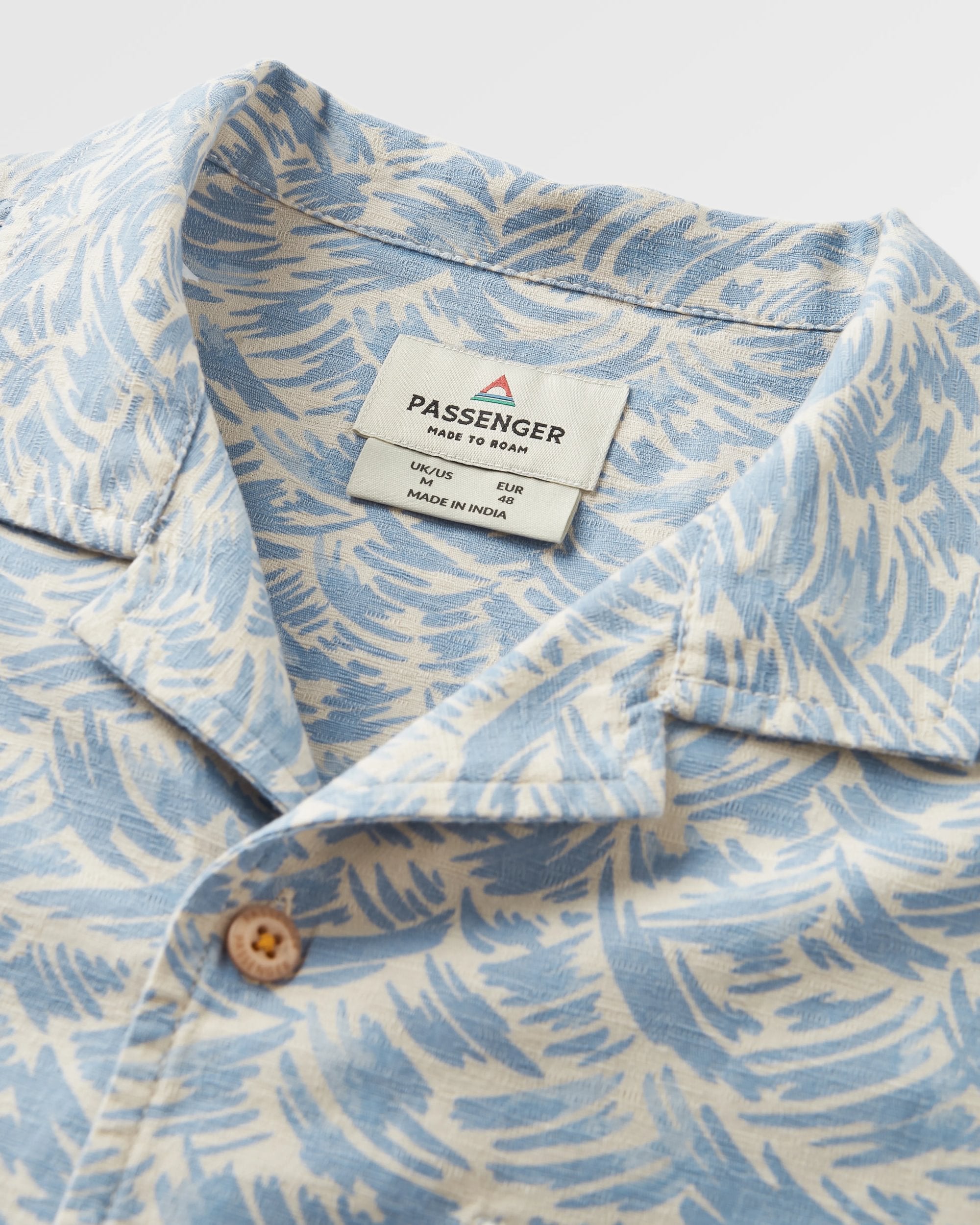 Cove Organic Cotton Textured Shirt - Waves Birch