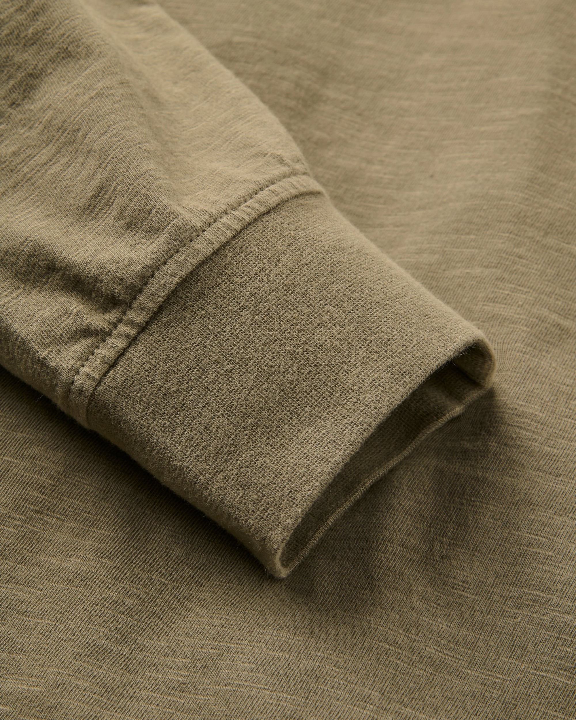 Headland LS Slub Henley - Dusty Olive