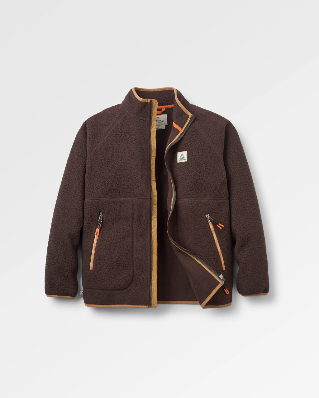 Fairbanks Full Zip Recycled Sherpa Fleece - Espresso
