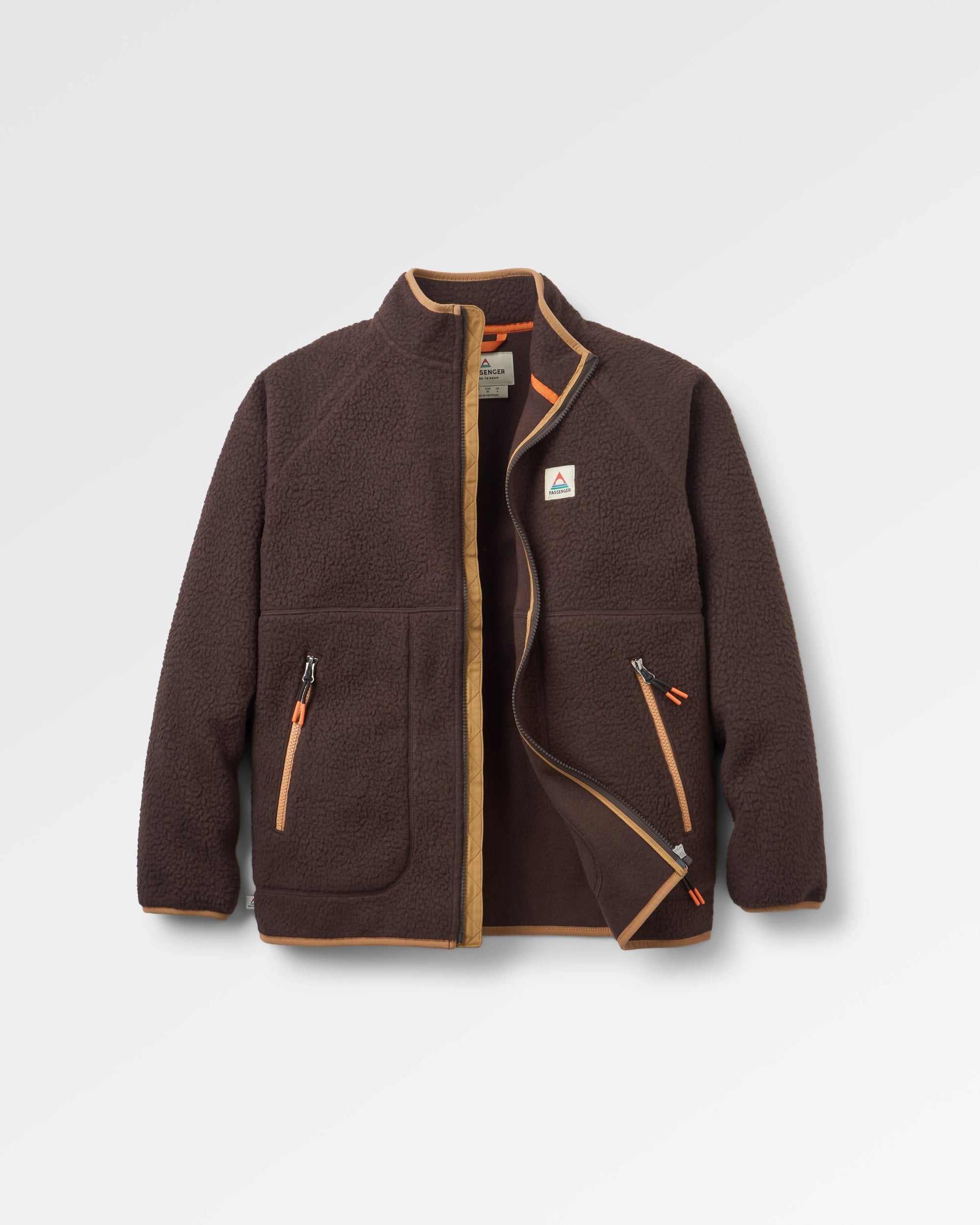 Fairbanks Full Zip Recycled Sherpa Fleece - Espresso