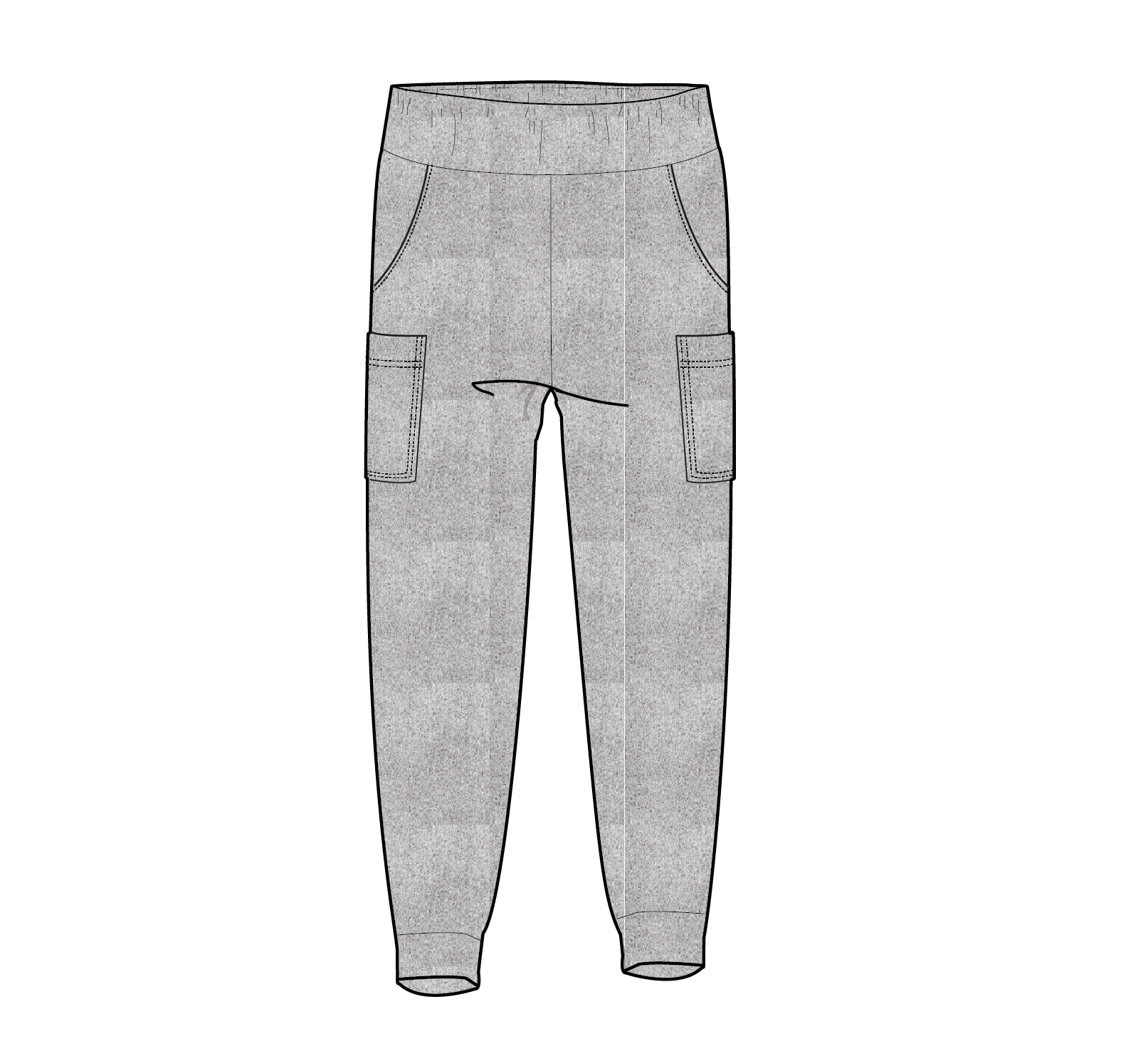 Day Dream Recycled Trouser - Grey Marl