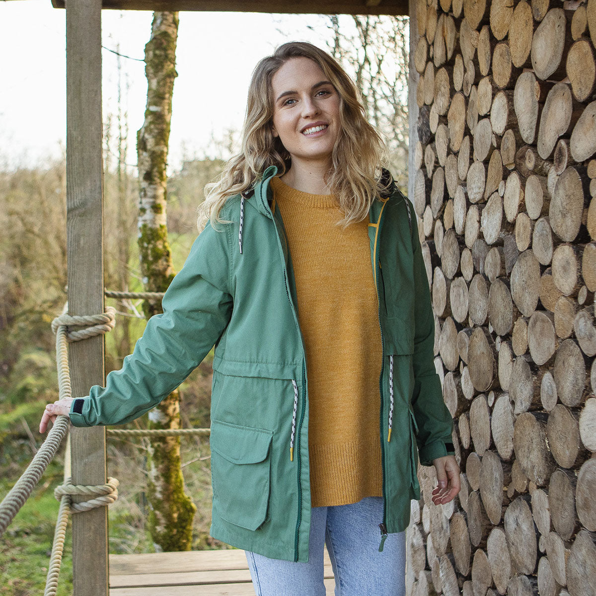 Heather Recycled Lightweight Anorak - Dark Ivy