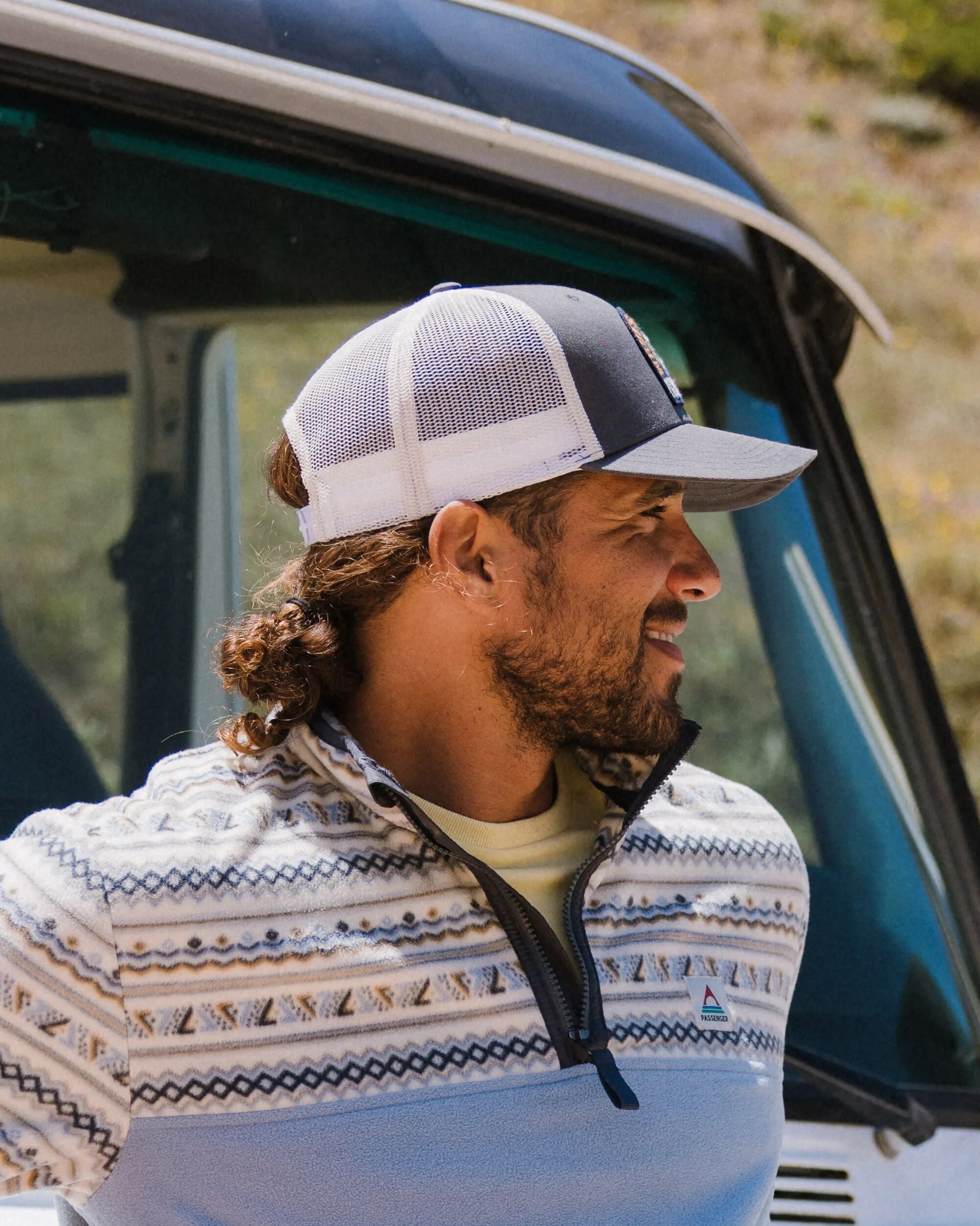 Dawning Organic Cotton Trucker Cap - Charcoal