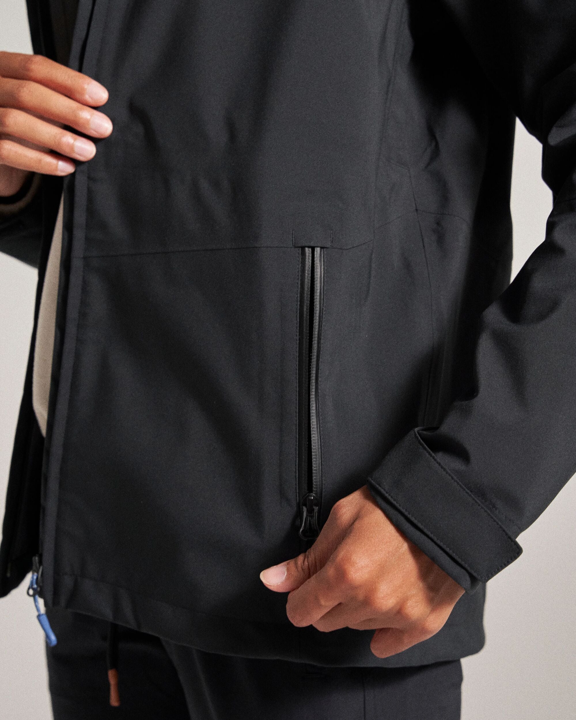Five Element Recycled Waterproof Jacket - Black