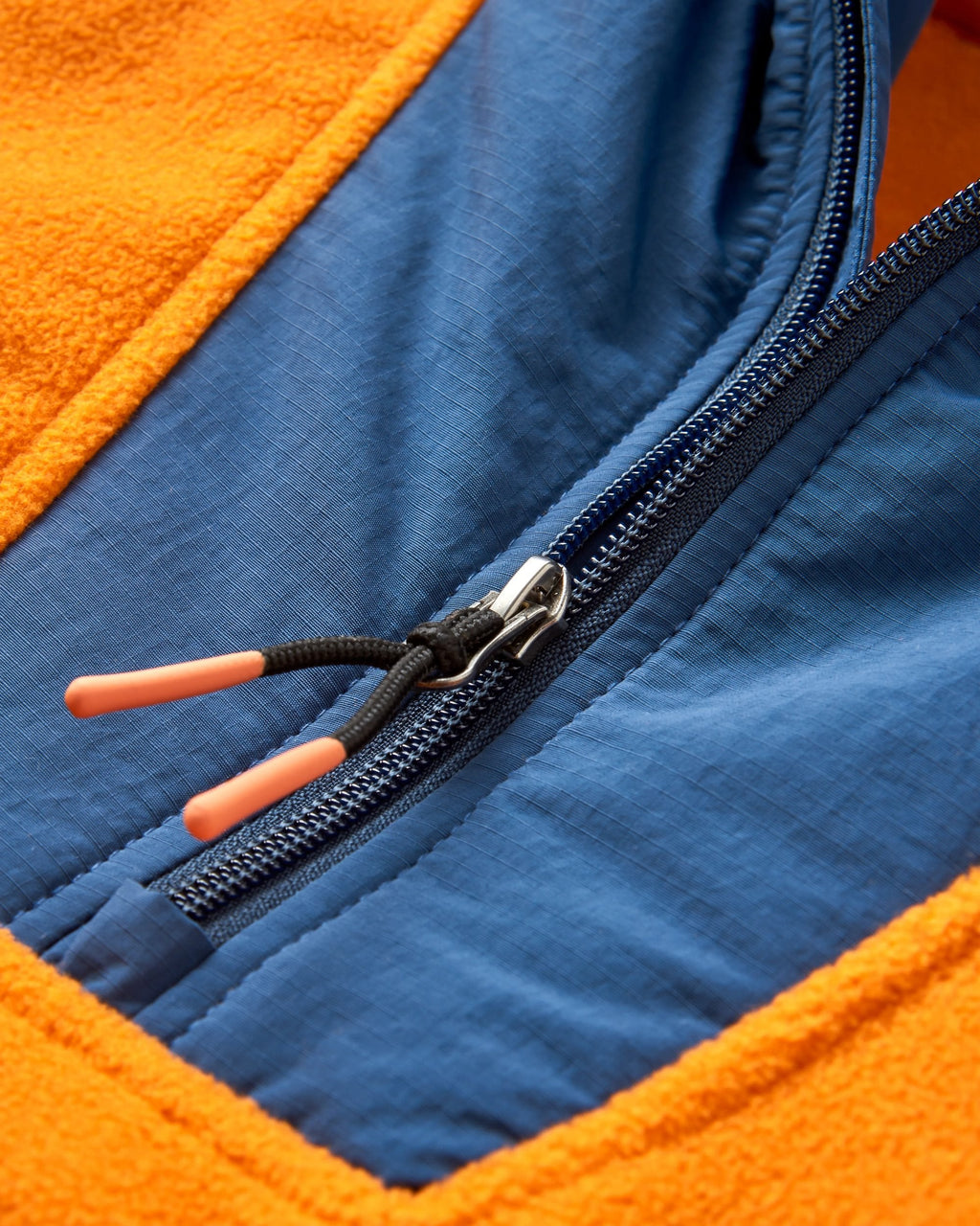 Alexander Recycled Hooded Polar Fleece - Sunrise Orange