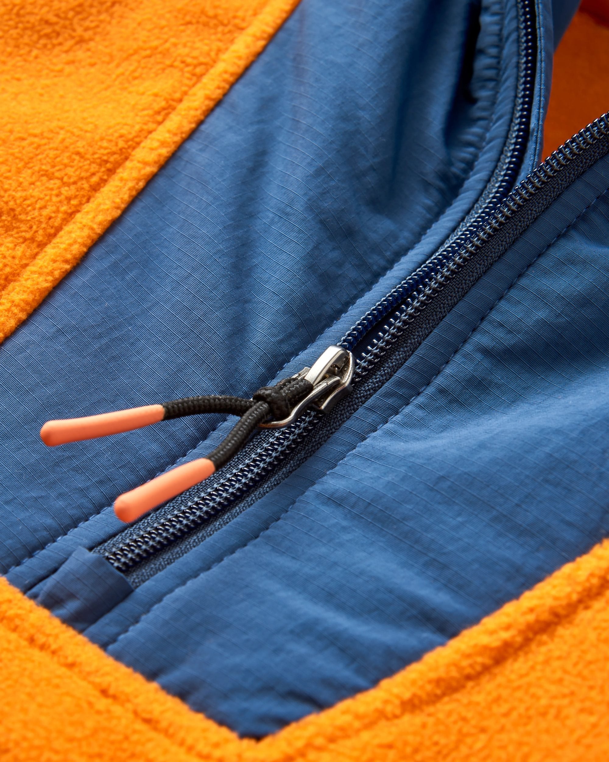 Alexander Recycled Hooded Polar Fleece - Sunrise Orange