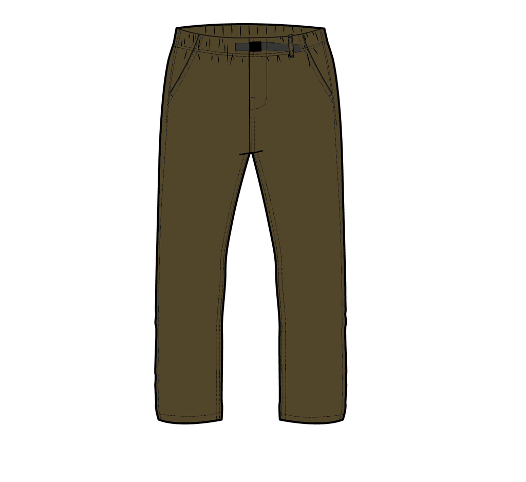 Adventurer Organic Cotton Canvas Trouser - Dark Olive