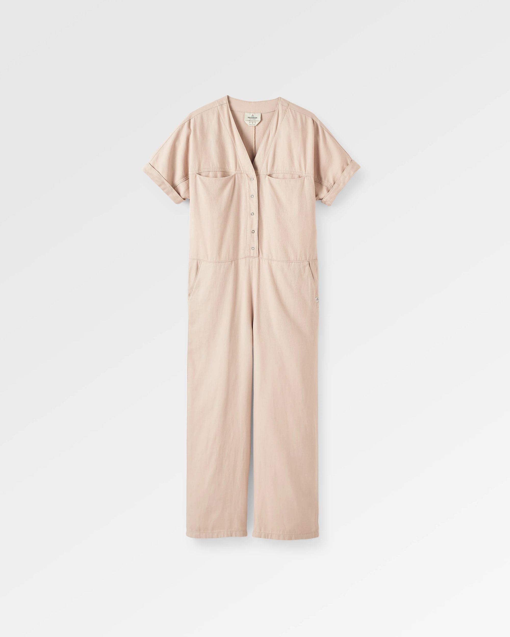 Esen Short Sleeve Jumpsuit - Simply Taupe