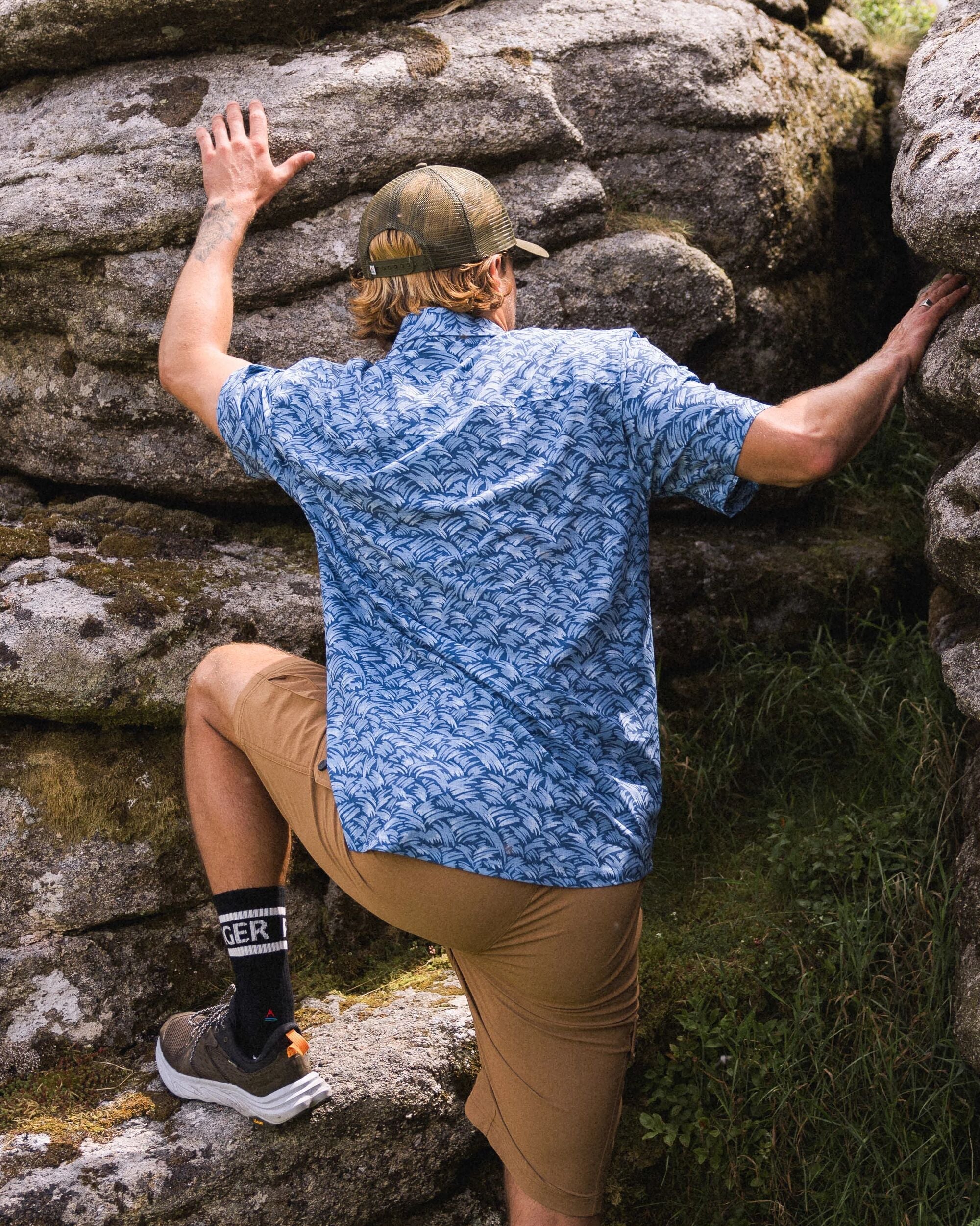 365 Recycled Active Shirt - Waves Dark Denim