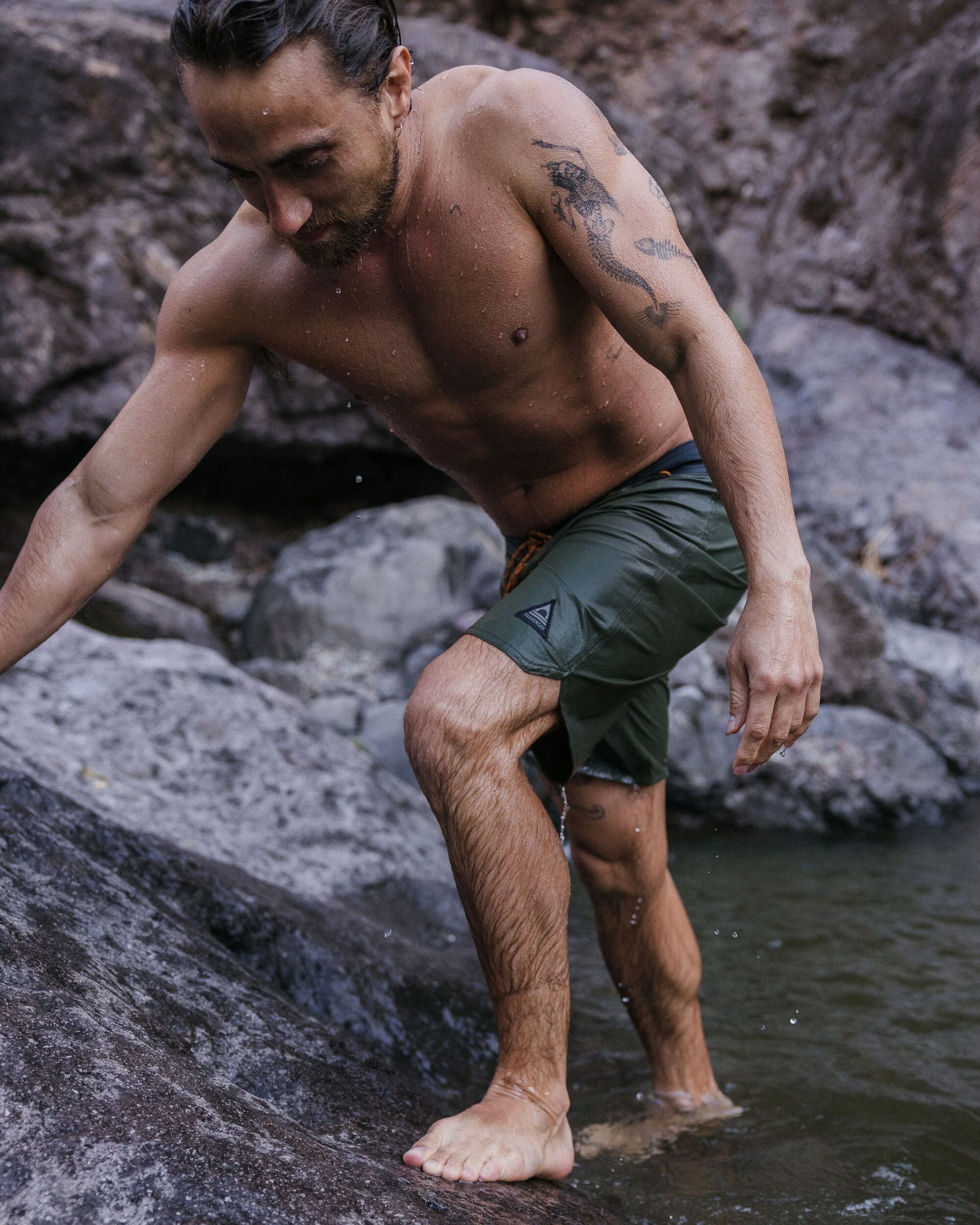 Cruiser NetPlus® Recycled 19" Boardshort - Khaki