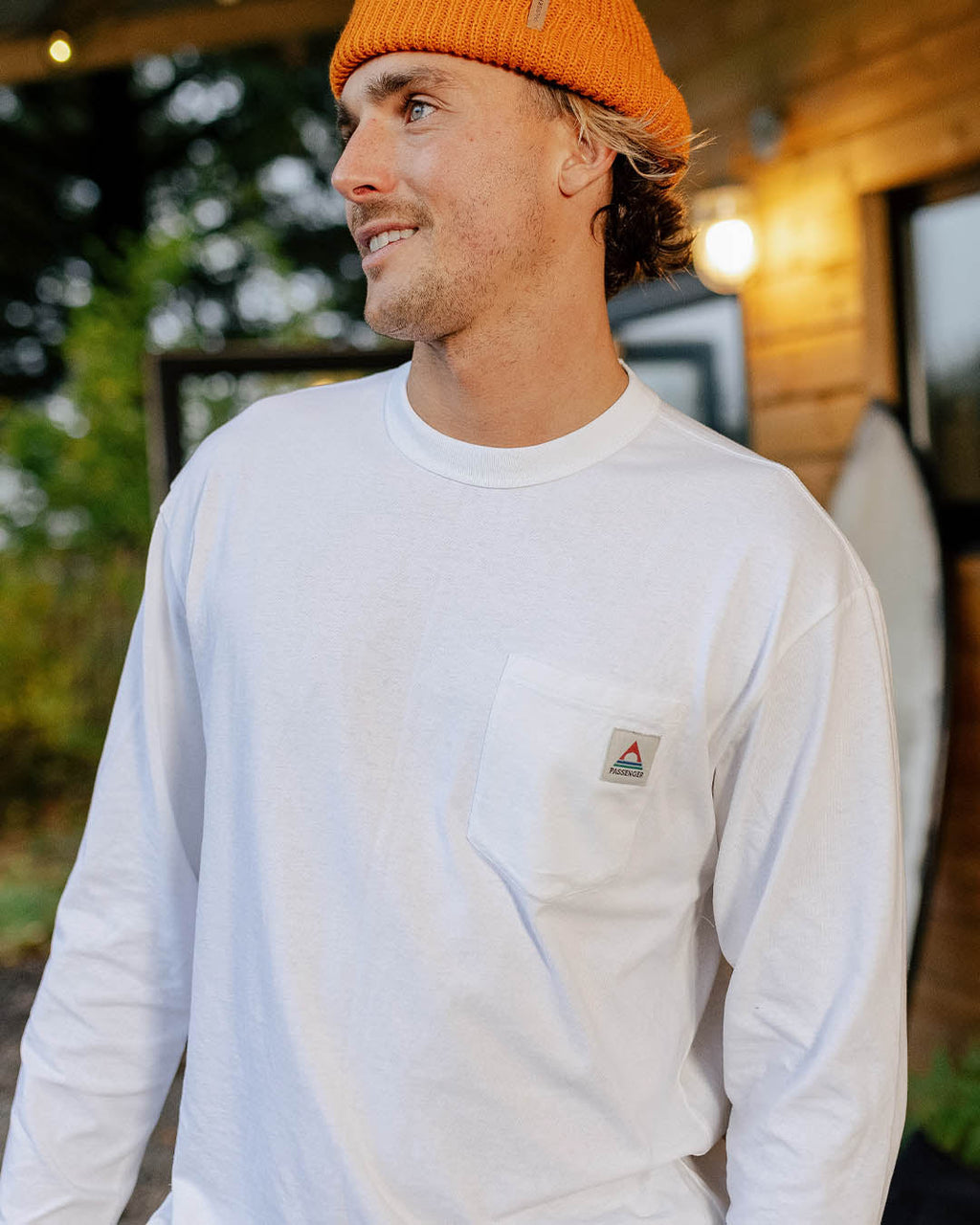 Heritage Organic Relaxed Fit LS T-Shirt - White