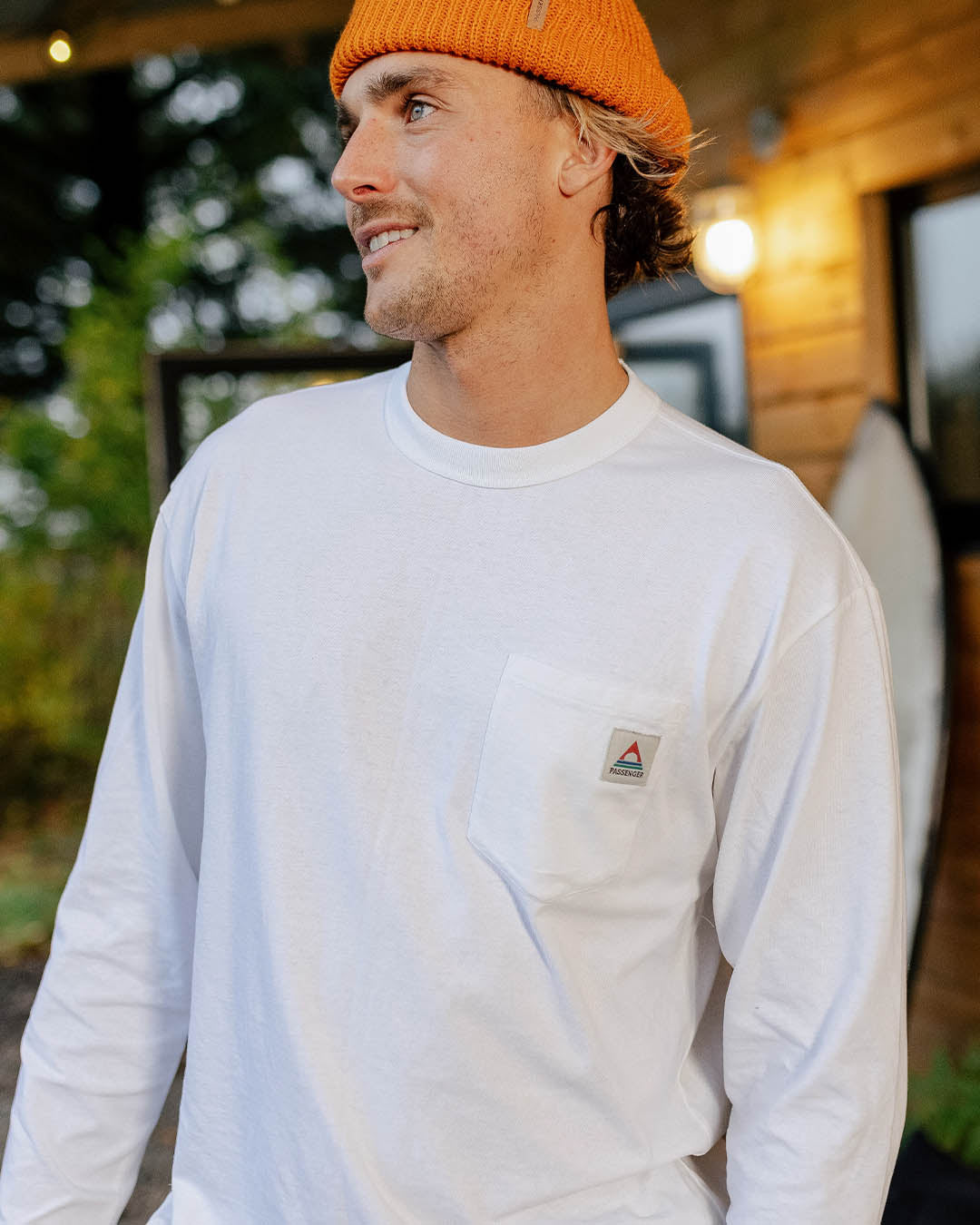 Heritage Organic Relaxed Fit LS T-Shirt - White