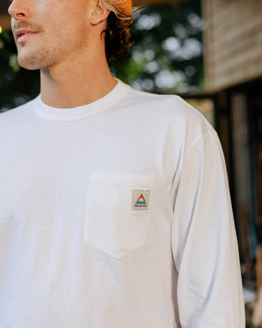 Heritage Organic Relaxed Fit LS T-Shirt - White