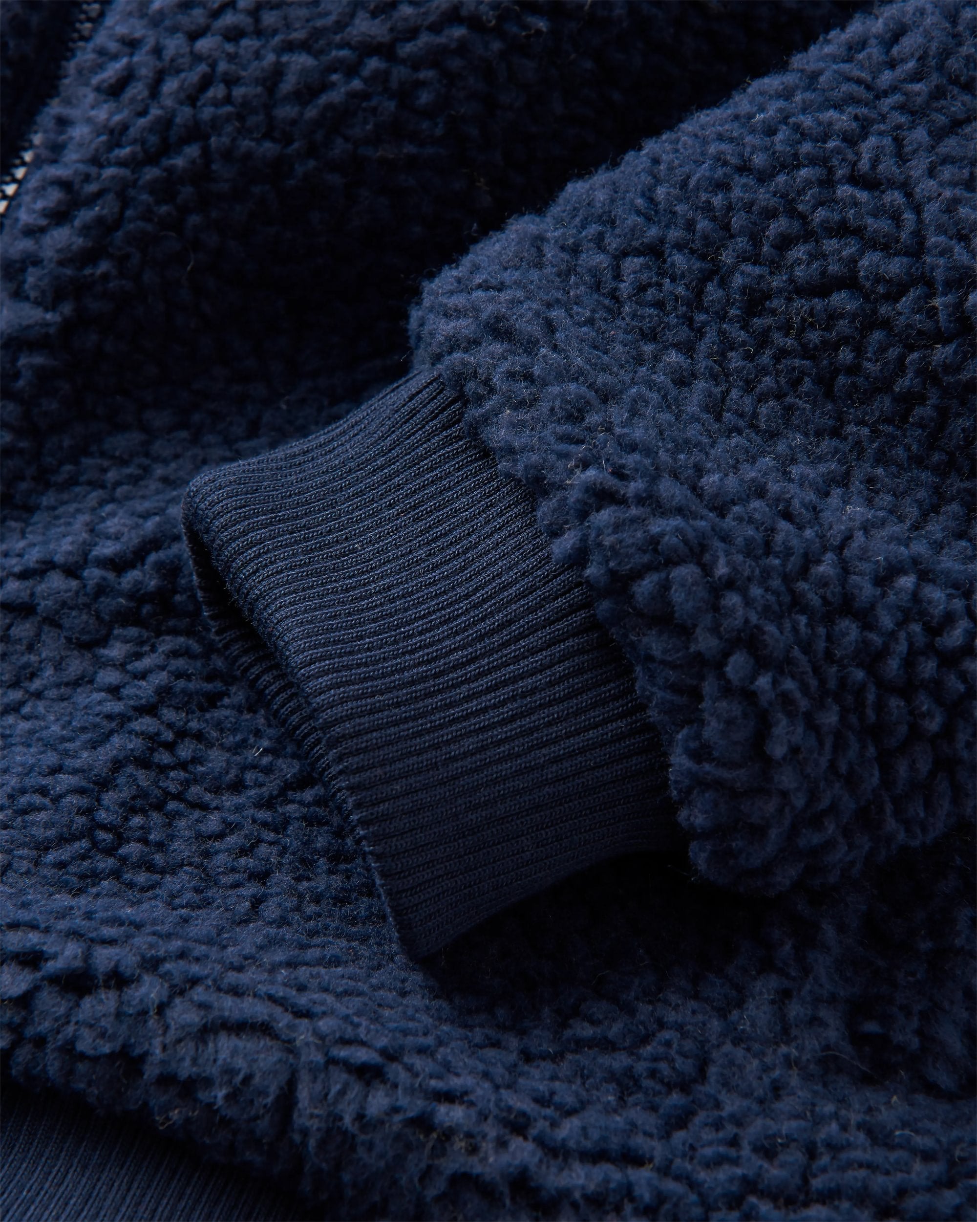 Adventure Recycled Deep-Pile Sherpa Fleece - Rich Navy