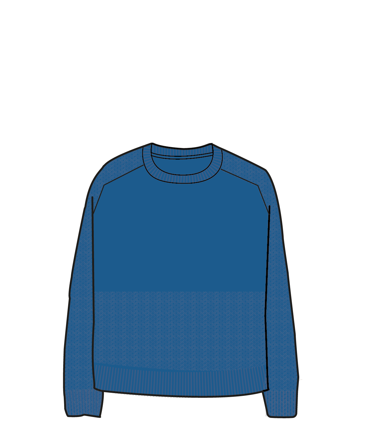 Cove Recycled Knitted Jumper - Azure Blue