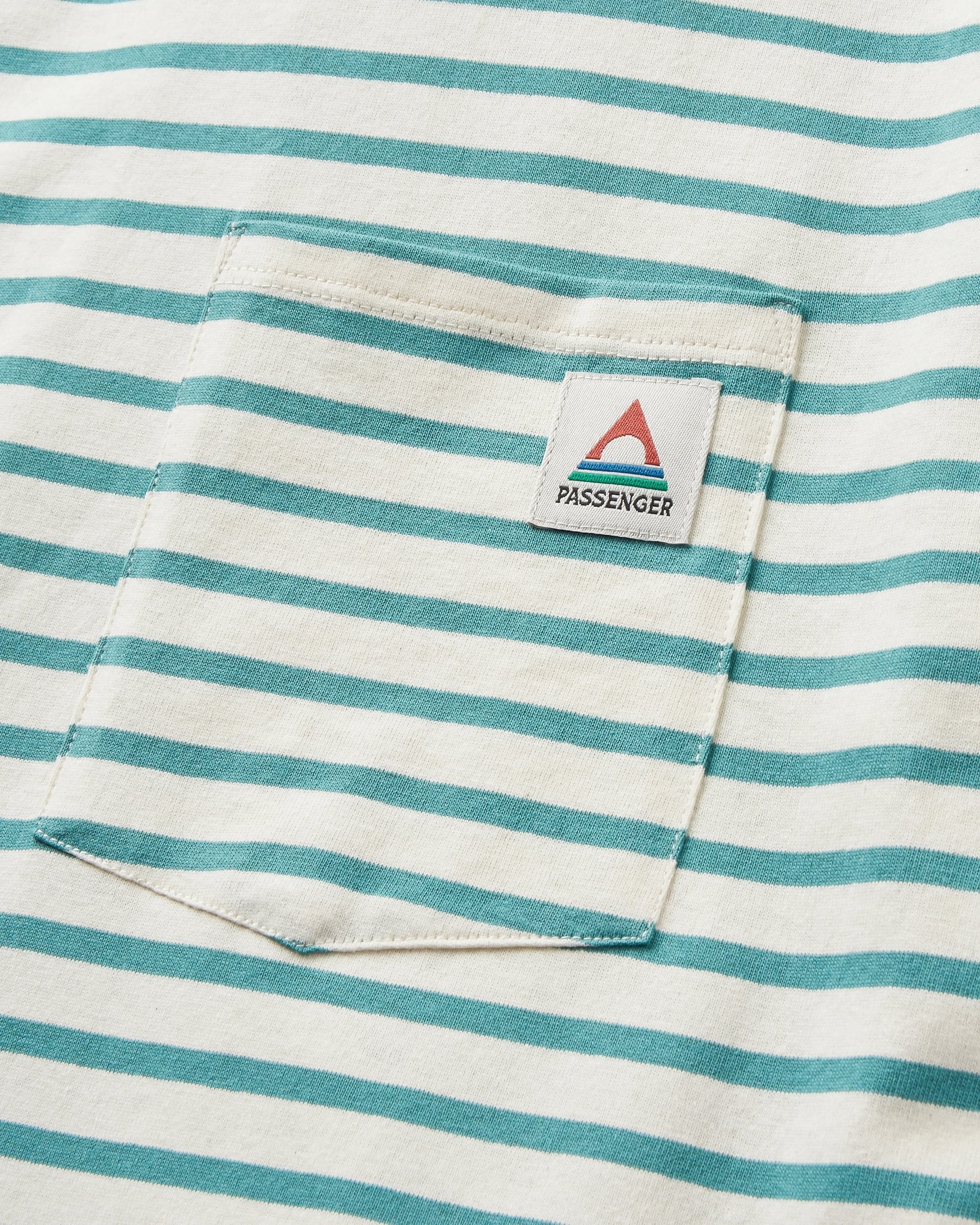 Zen Recycled Cotton Relaxed Fit T-Shirt - Deep Sea Stripe