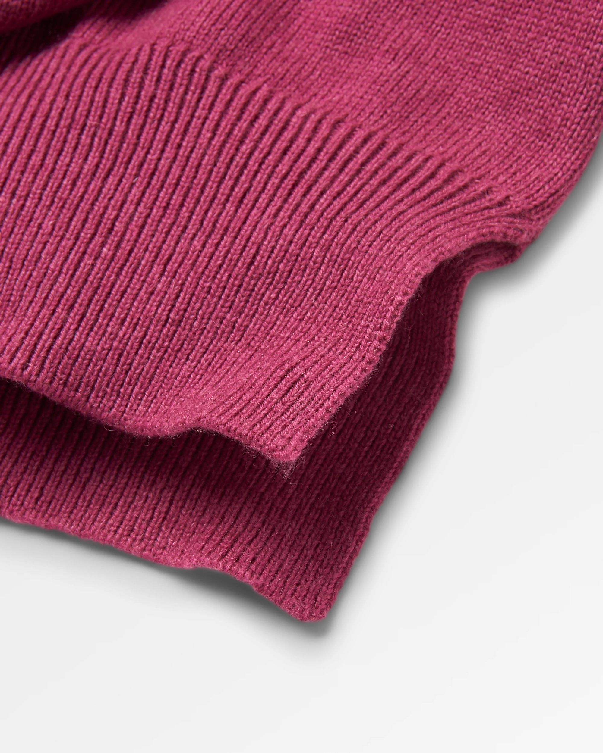 Hideout Oversized Recycled Knitted Jumper - Rhubarb