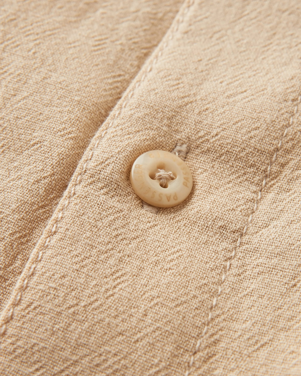 Arica Textured Organic Cotton Shirt - Stone