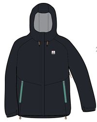 Five Element Recycled Waterproof Jacket - Black