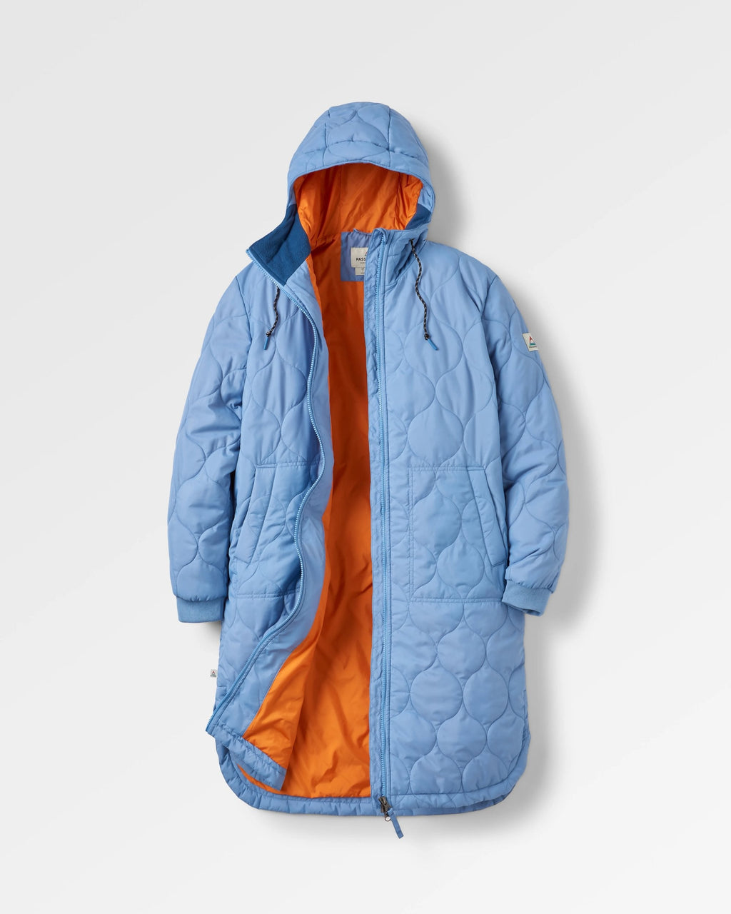 Flora Long Recycled Insulated Parka - Faded Denim