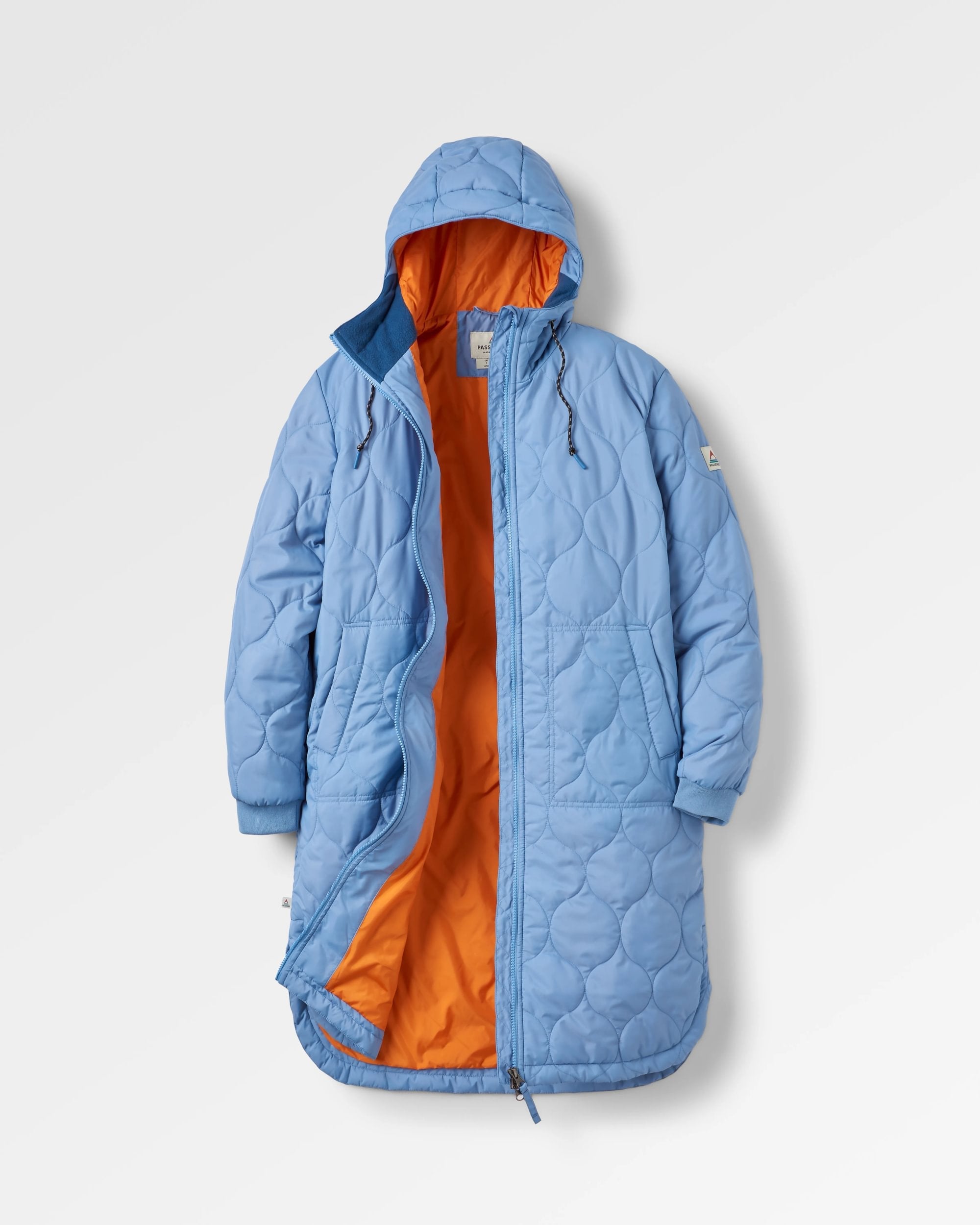 Flora Long Recycled Insulated Parka - Faded Denim