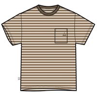 Zen Recycled Cotton Relaxed Fit T-Shirt - Toffee Stripe