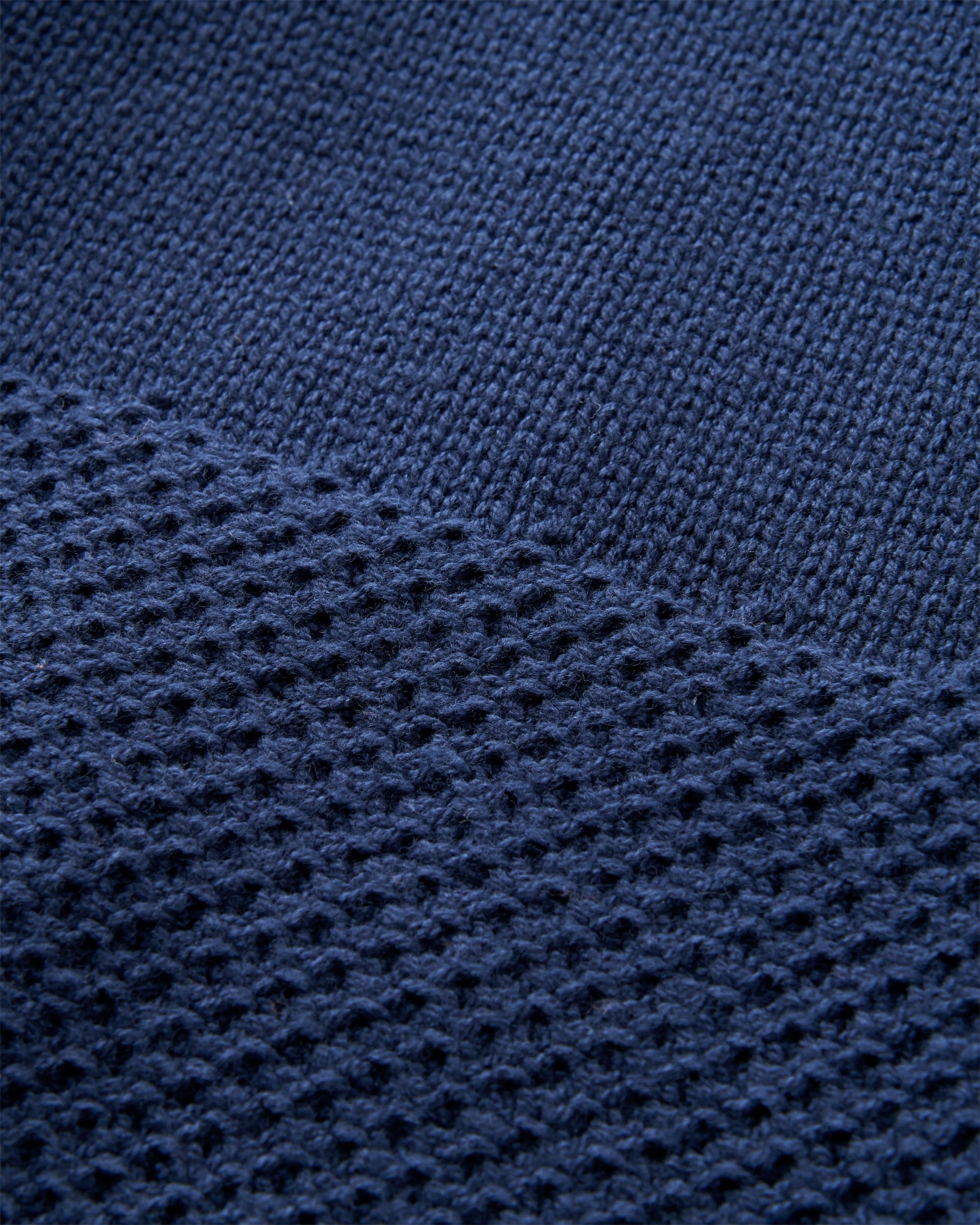 Cove Organic Cotton Knitted Jumper - Rich Navy