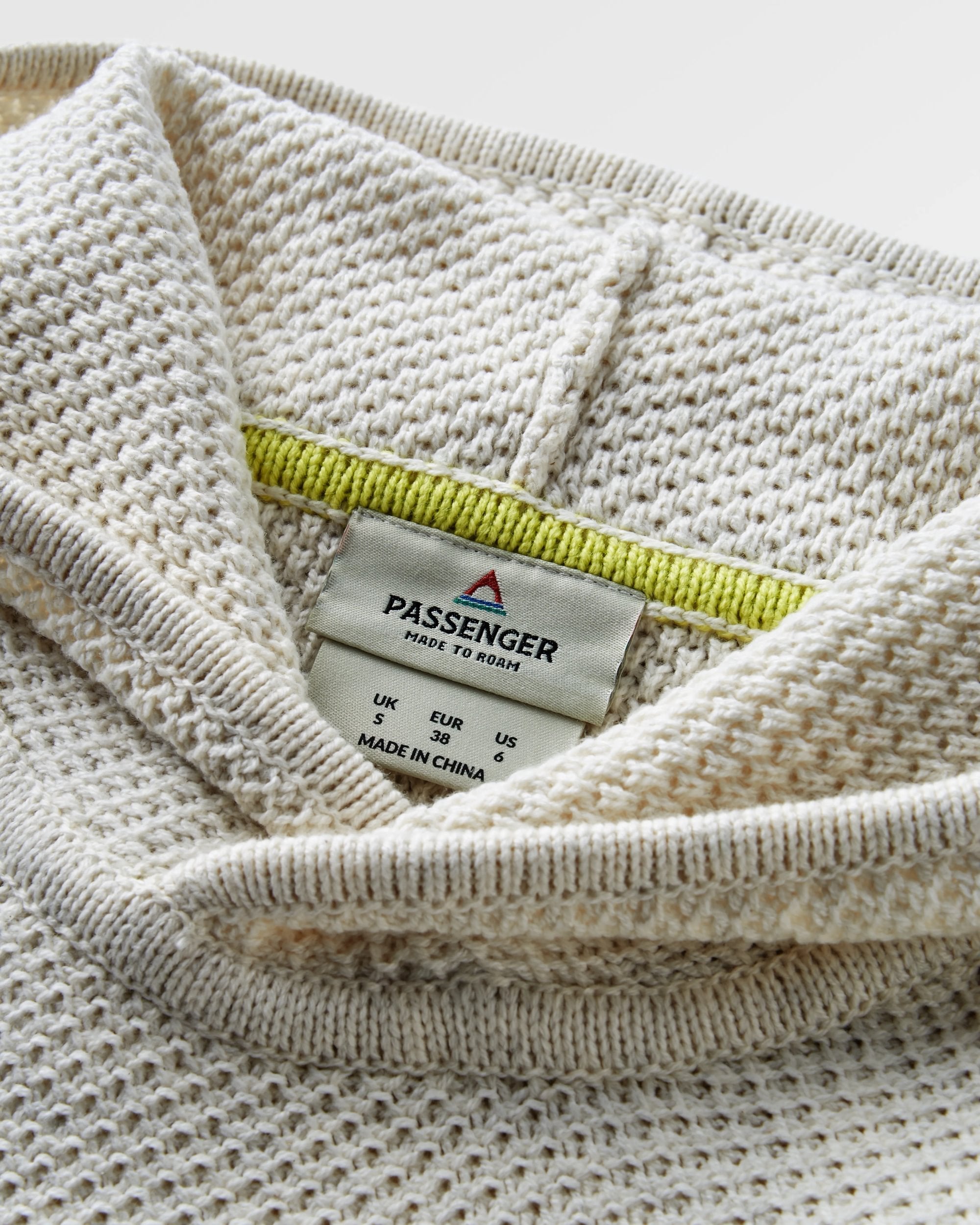 Cove Organic Cotton Knitted Hoodie - Off White