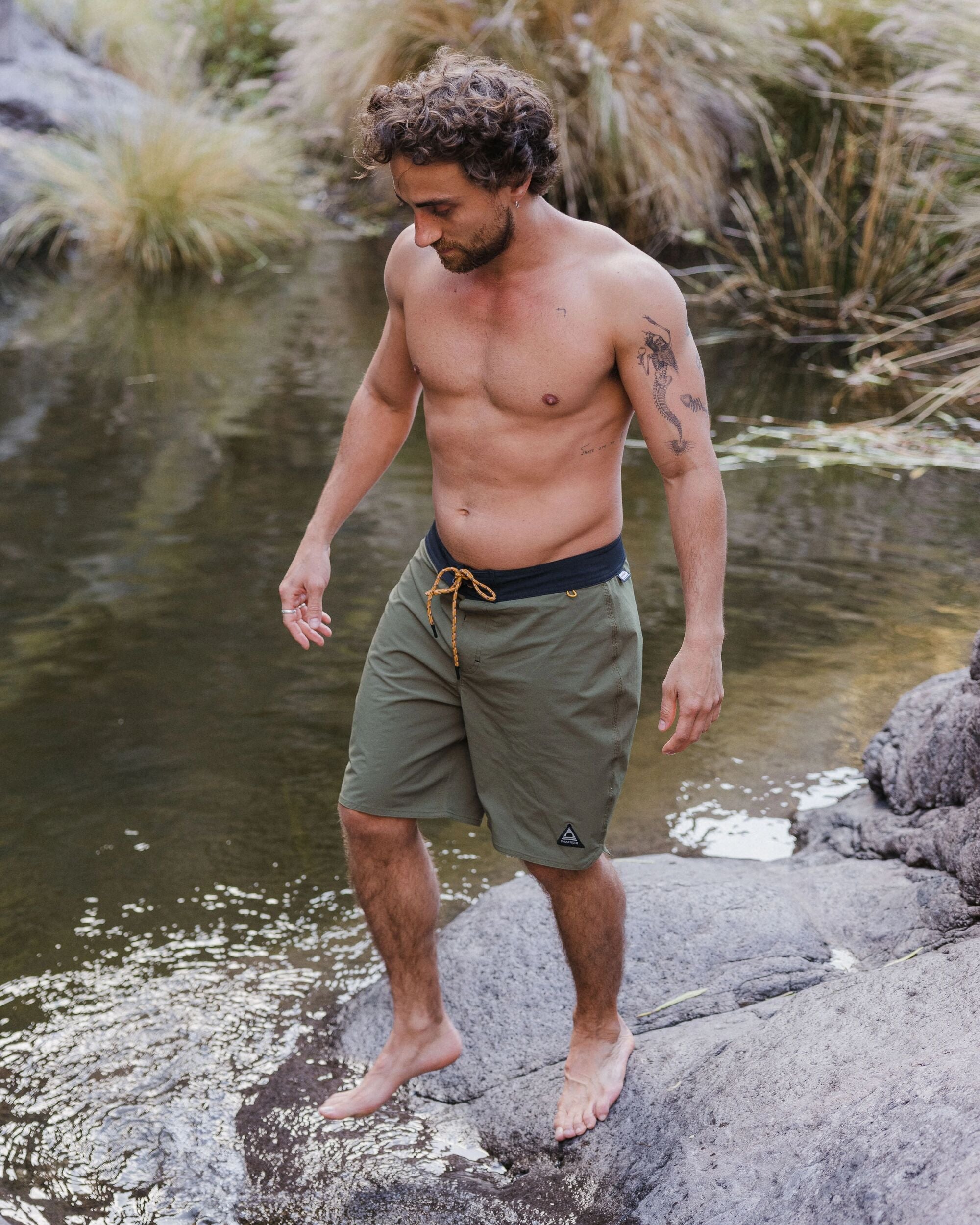 Cruiser NetPlus® Recycled 19" Boardshort - Khaki