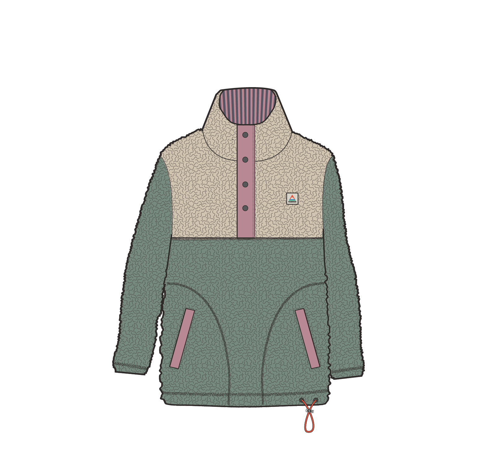 Create Recycled Deep-Pile Sherpa Fleece - Pistachio