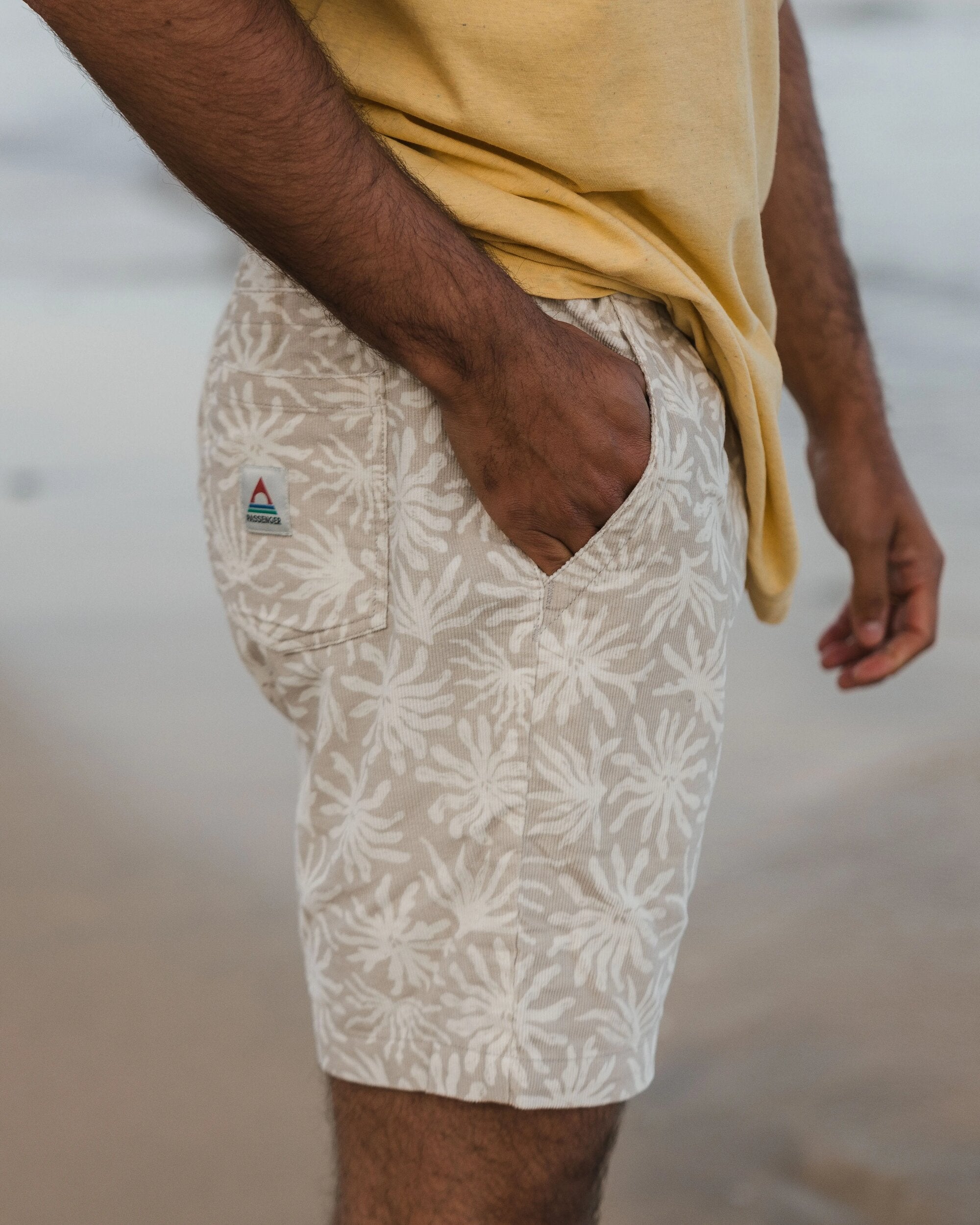 Drifter Corduroy Short - Seaweed Pebble Grey