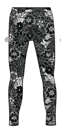 Fresh Air Recycled Leggings - Black Floral