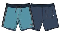 Hollow Recycled Boardshort - Blue Pool