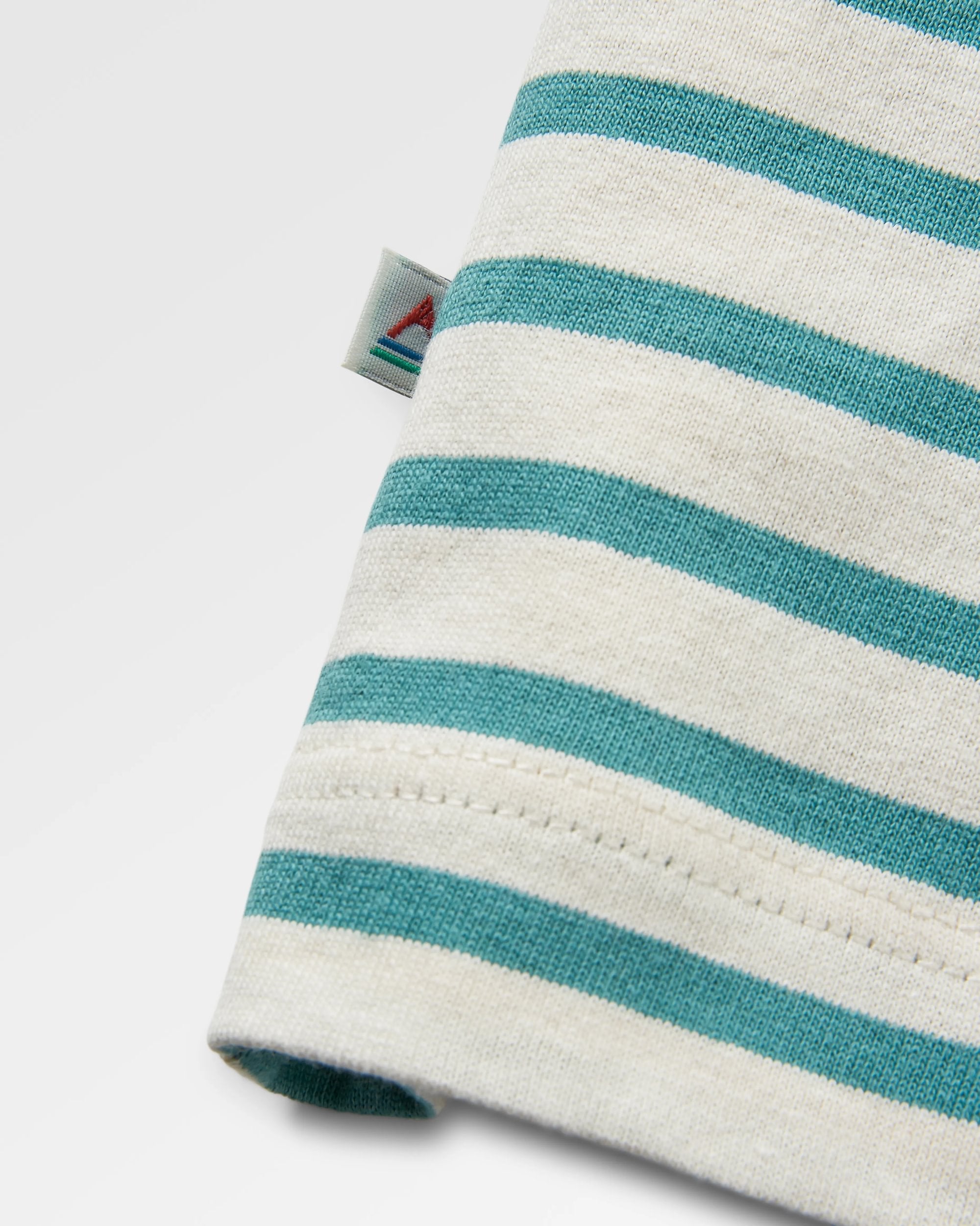 Zen Recycled Cotton Relaxed Fit T-Shirt - Deep Sea Stripe