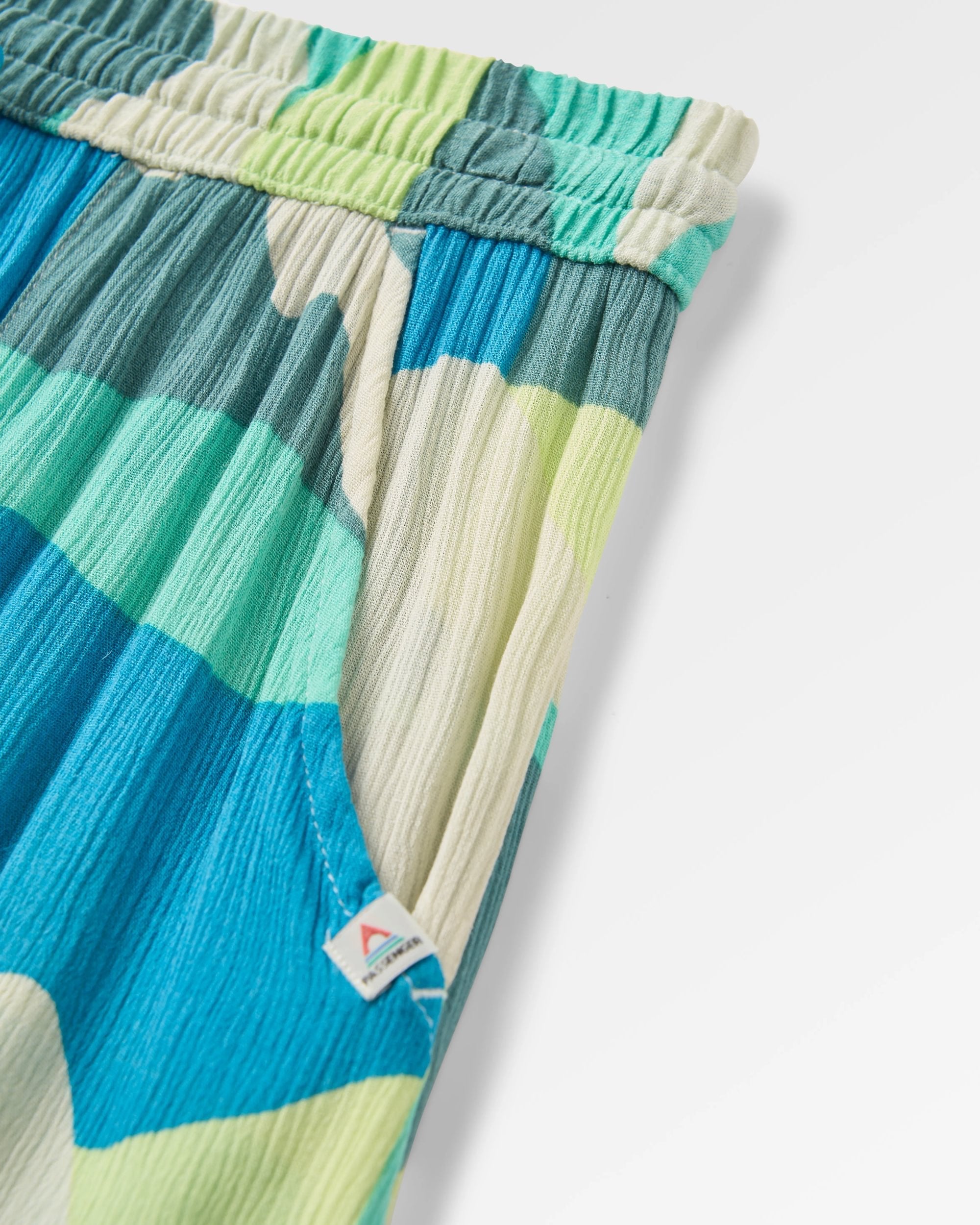 Dew EcoVero Woven Skirt - Vista Patchwork Aqua