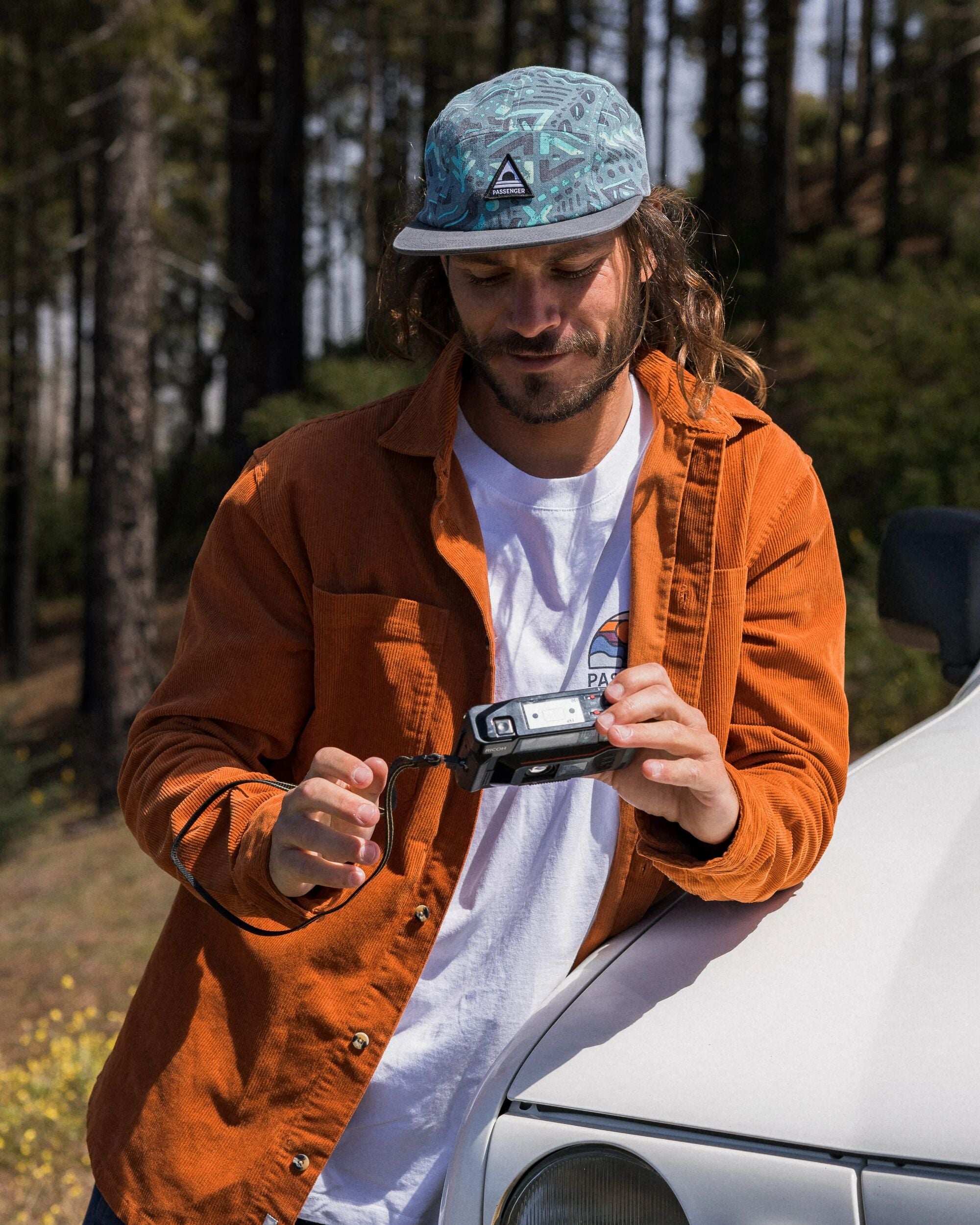 Backcountry Corduroy Shirt - Sunset Orange
