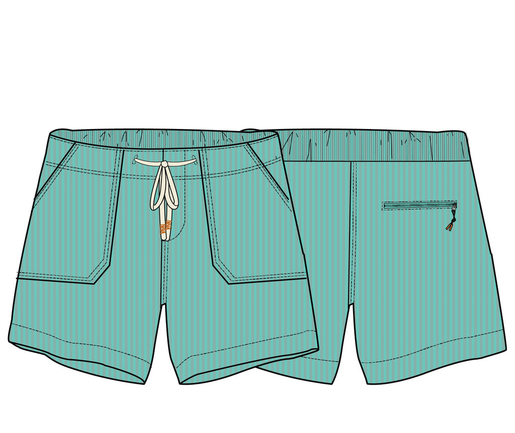 Avian Organic Cord Short - Aqua