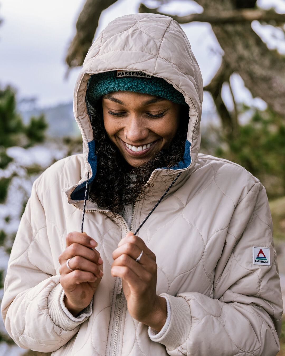 Flora Long Recycled Insulated Parka - White Pepper