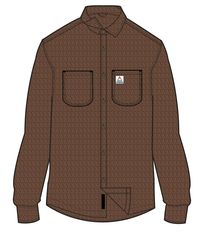 Backcountry Flannel Shirt - Cappuccino/Dusty Ochre
