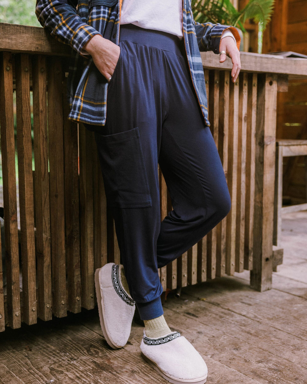 Day Dream Recycled Trouser - Rich Navy