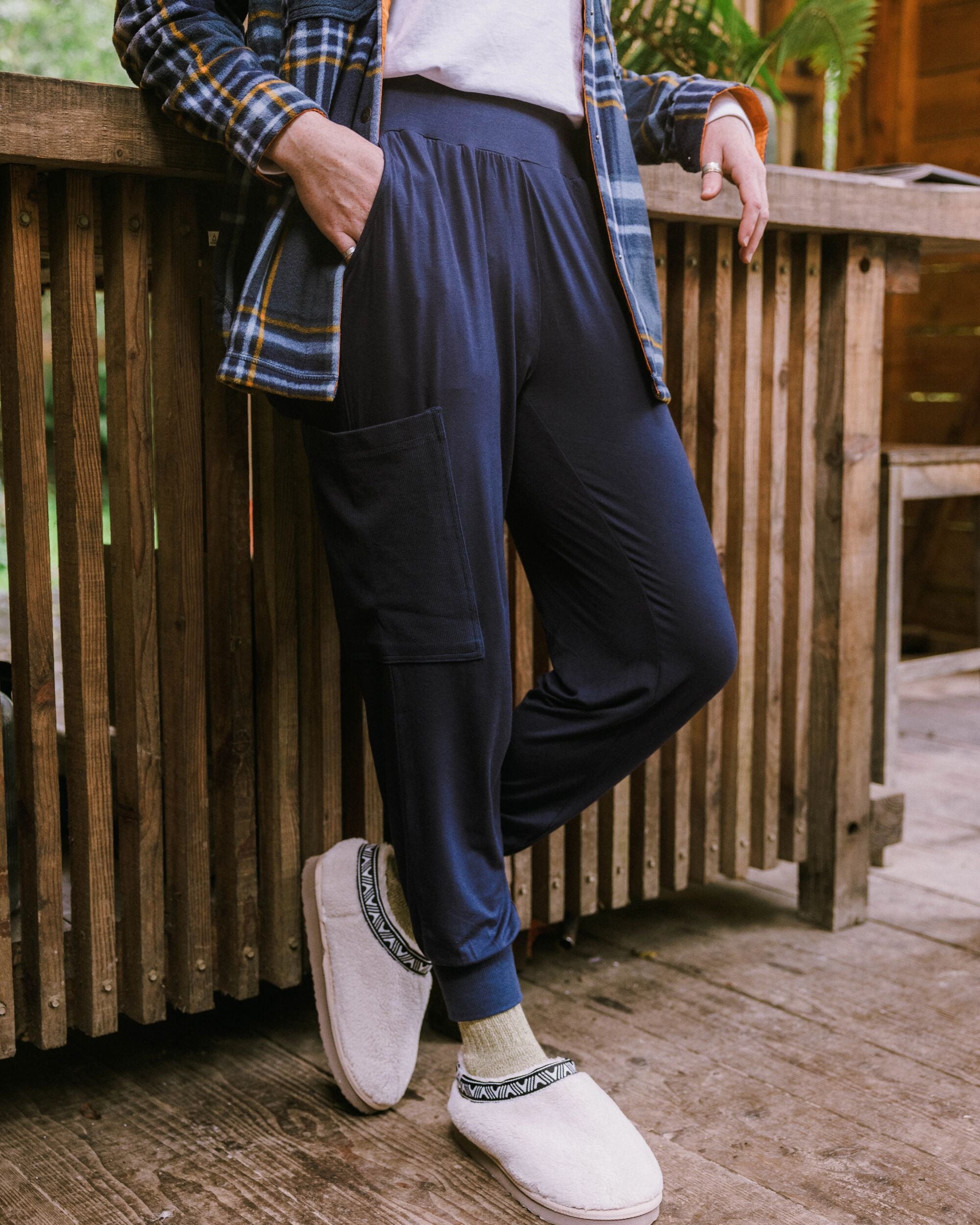 Day Dream Recycled Trouser - Rich Navy