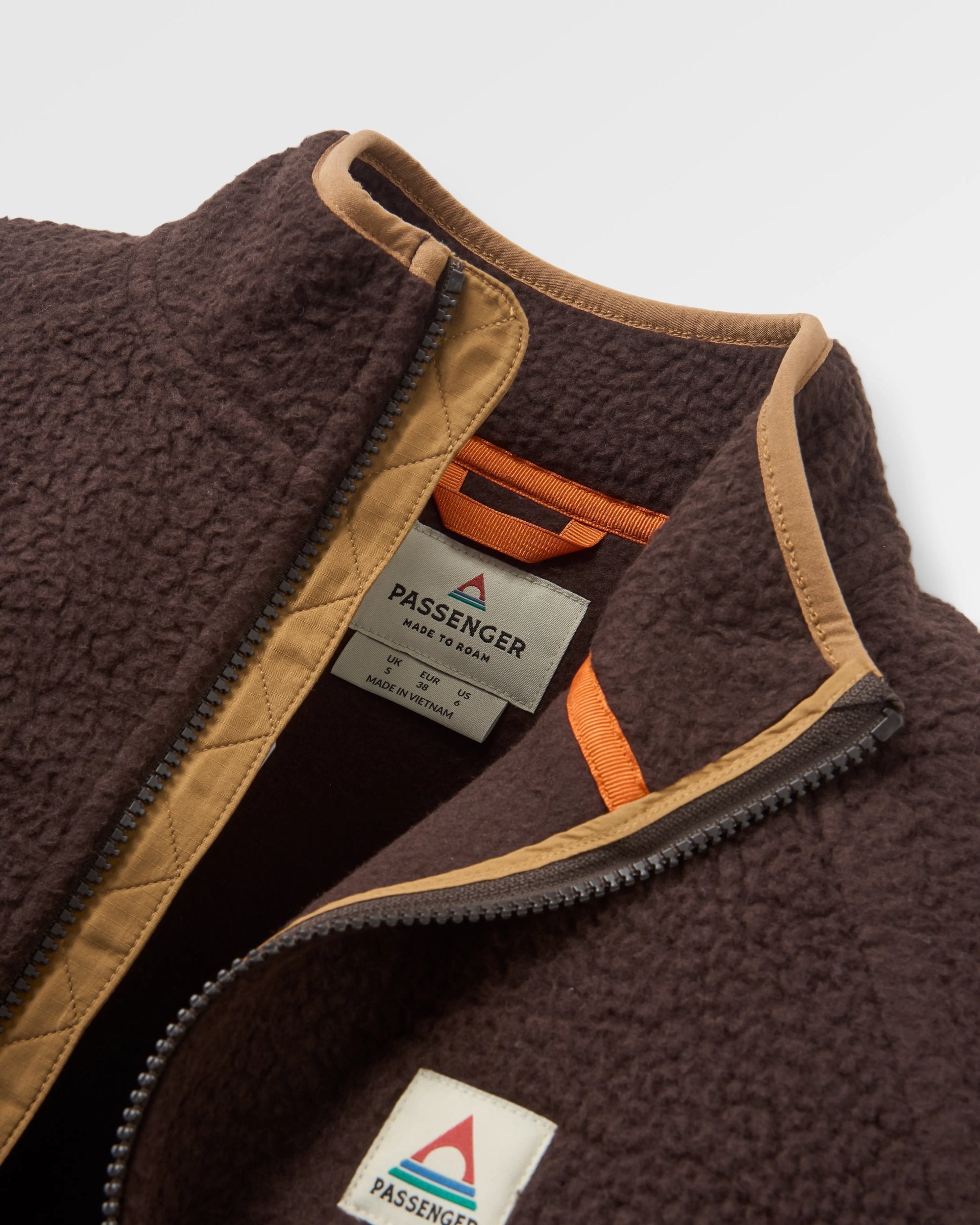 Fairbanks Full Zip Recycled Sherpa Fleece - Espresso