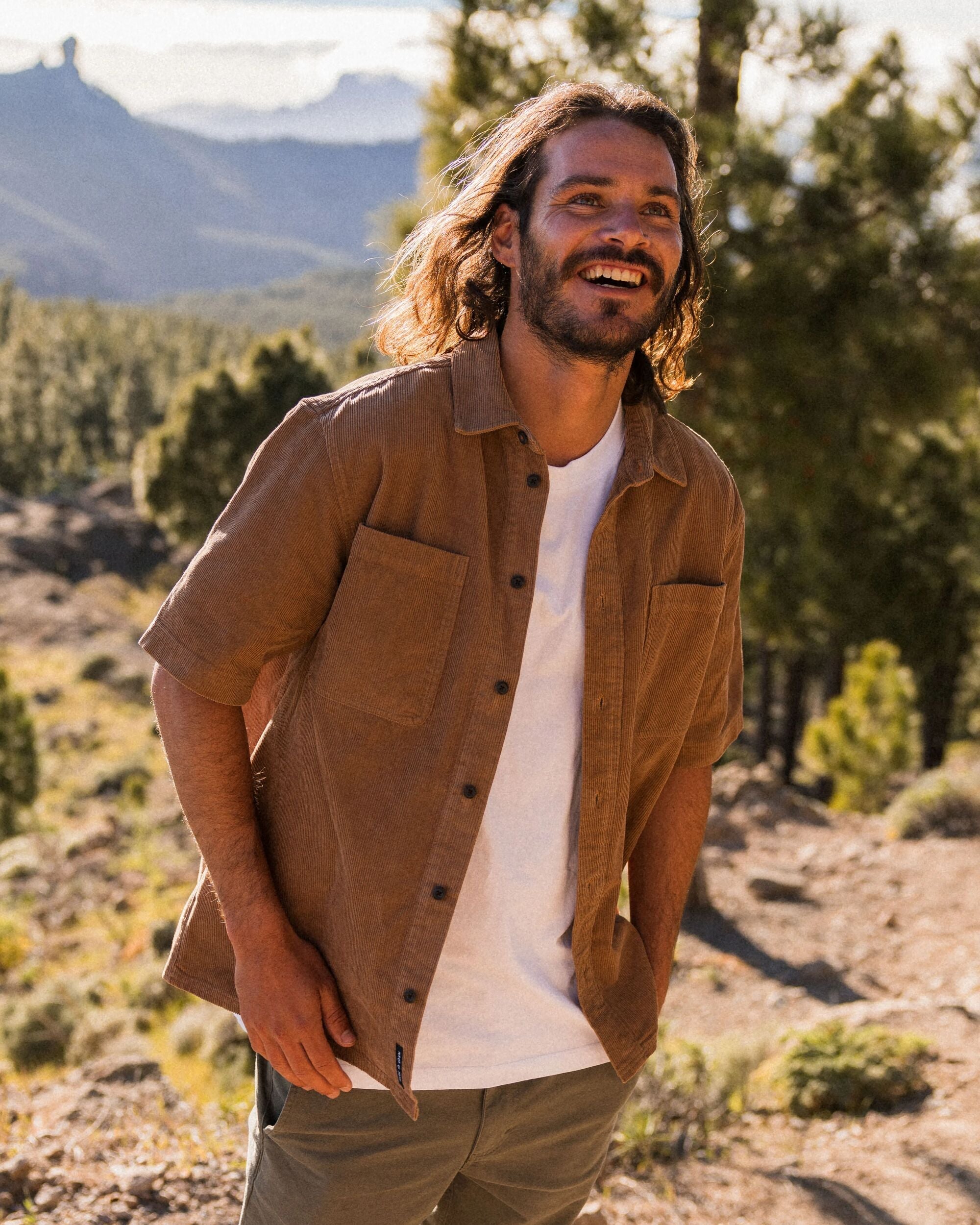 Backcountry Short Sleeve Cord Shirt - Toffee