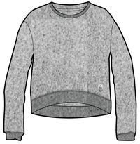 Heritage Recycled Cotton Sweatshirt - Mid Grey Marl