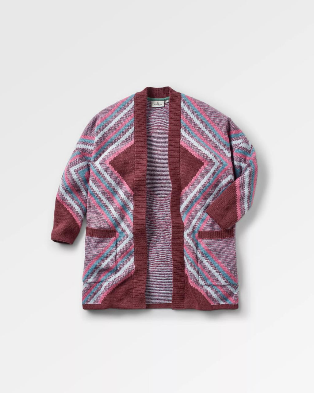 Homestead Recycled Cardigan - Wine