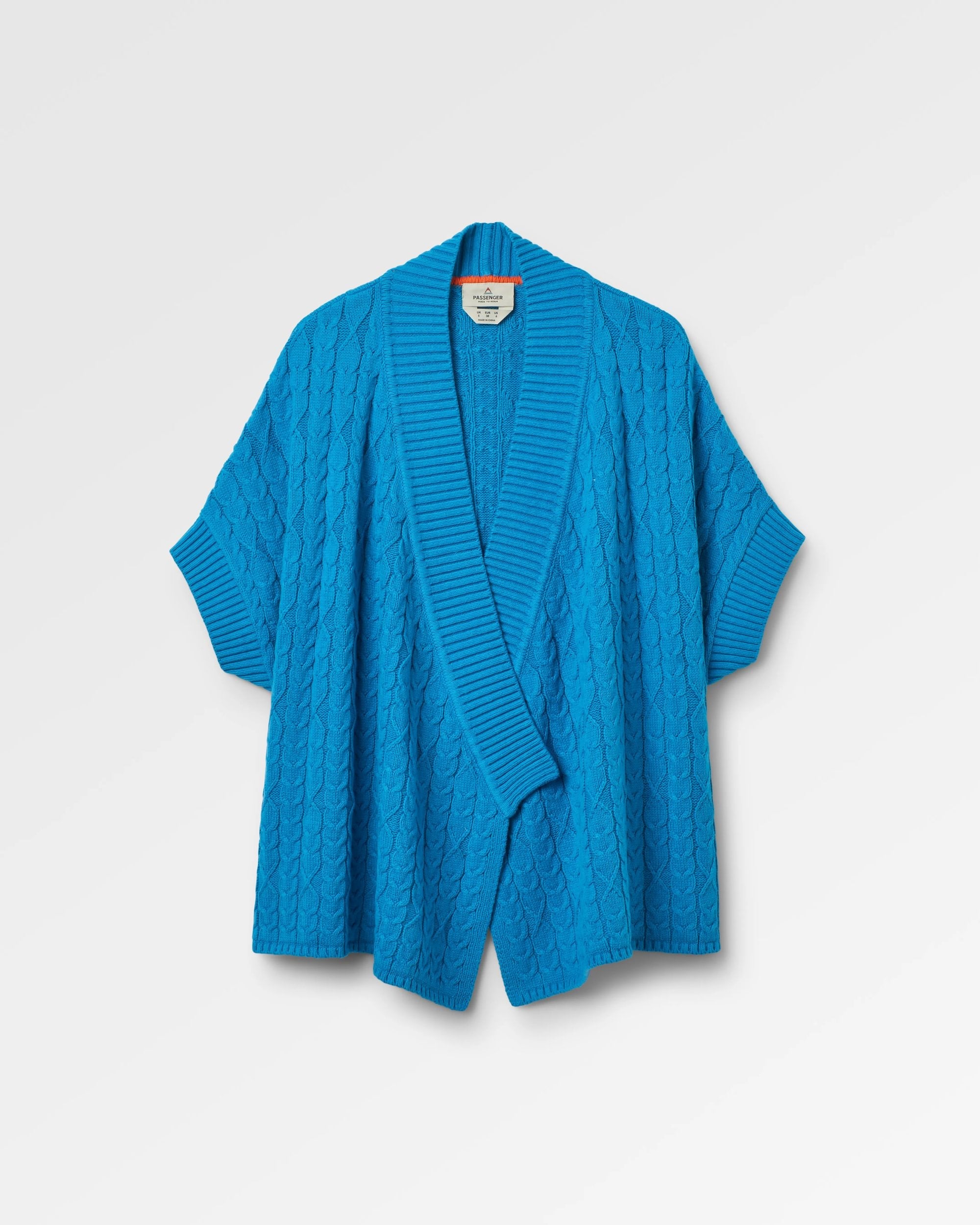 Homely Knitted Cardigan - Bluejay