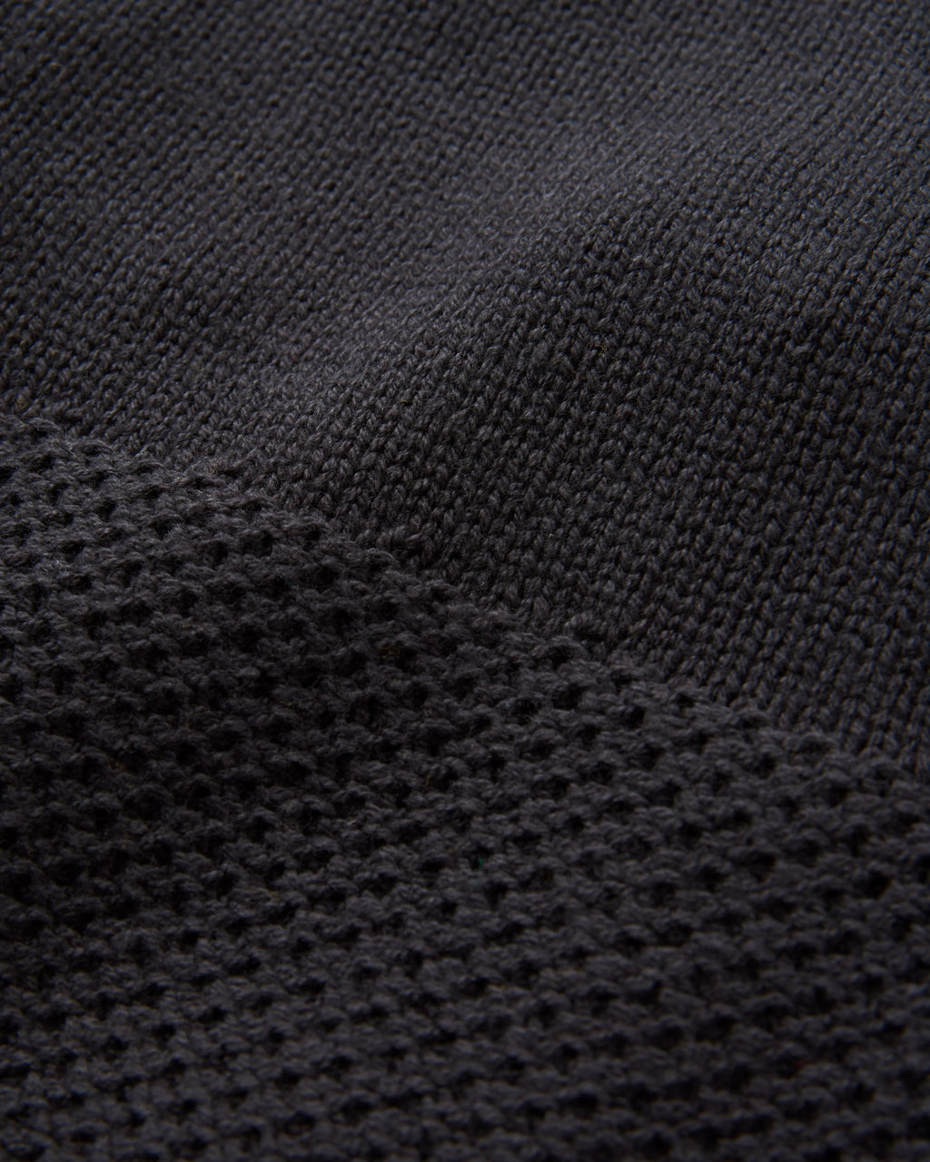 Cove Organic Cotton Knitted Jumper - Black