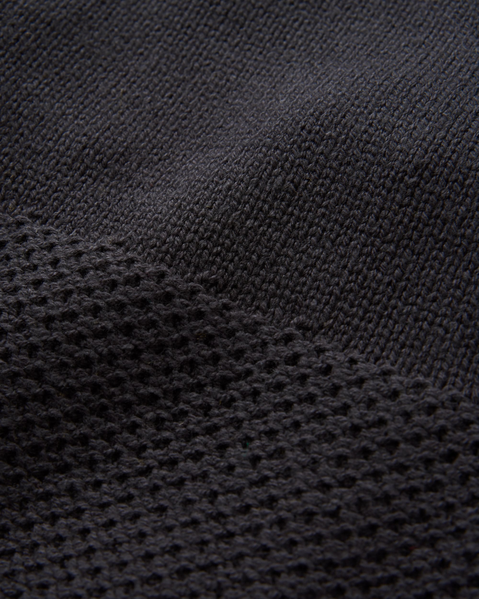 Cove Organic Cotton Knitted Jumper - Black